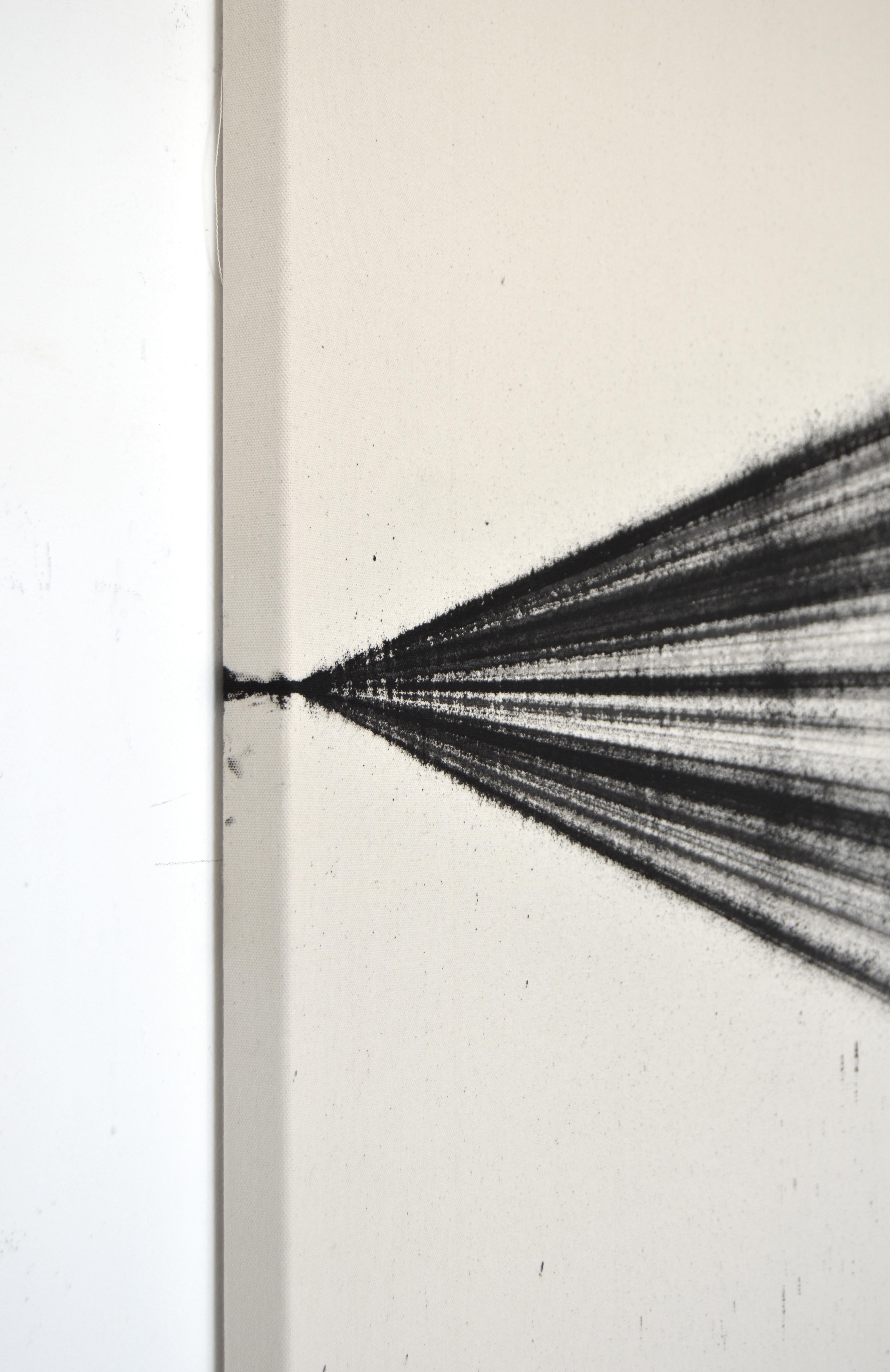 ABSTRACT New Black Lines Kunstwerk Zeitgenössischer Spanischer Künstler Pol Pinto 2024 (Abstrakt), Painting, von Pol Pintó 