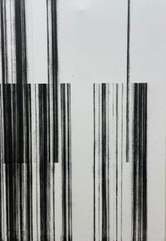 ABSTRACT Black White Lines Artwork by Contemporary Spanish Artist Pol Pinto