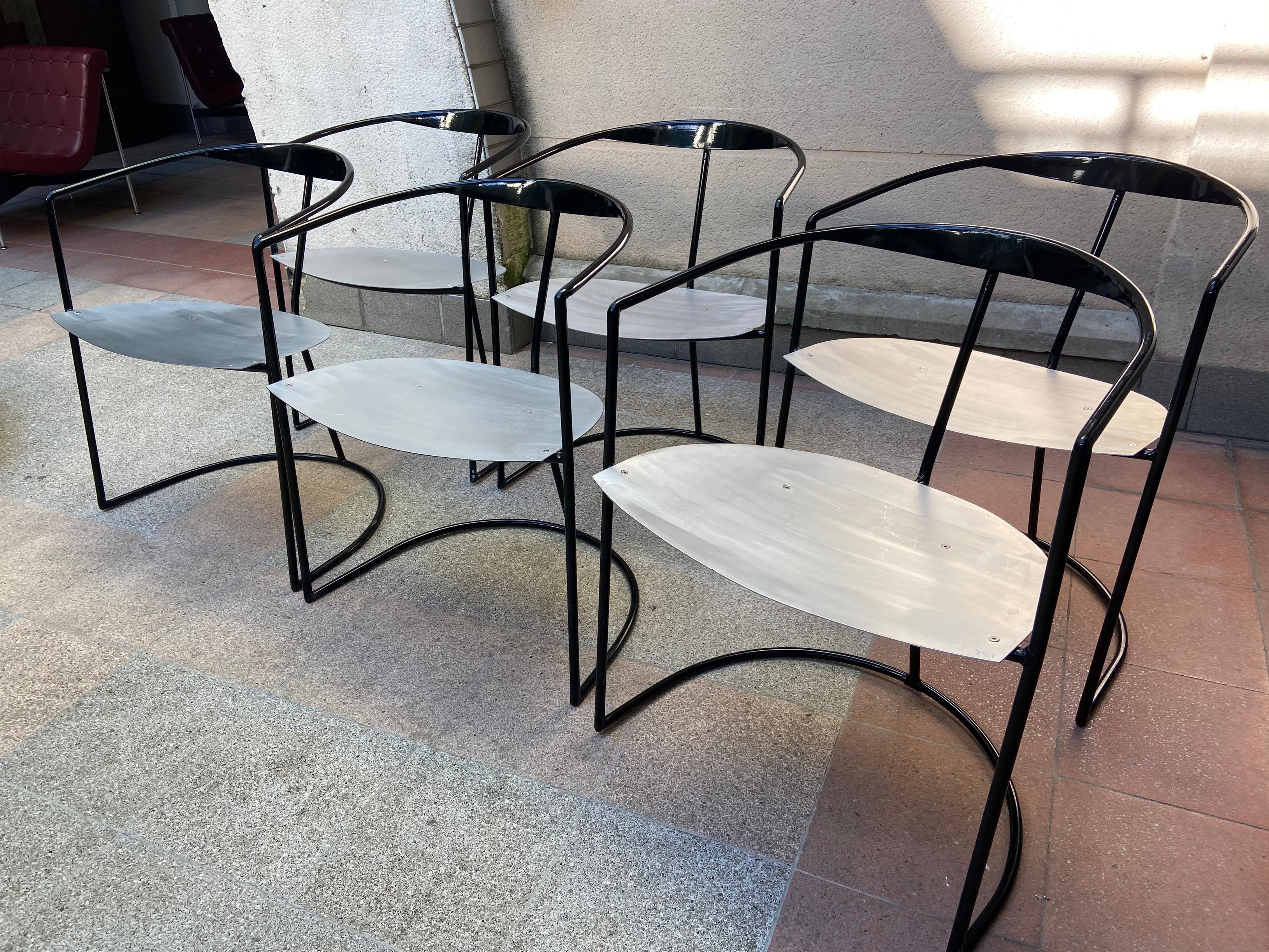Contemporary Pol Quadens, Set of Table and 6 Chairs, 2000