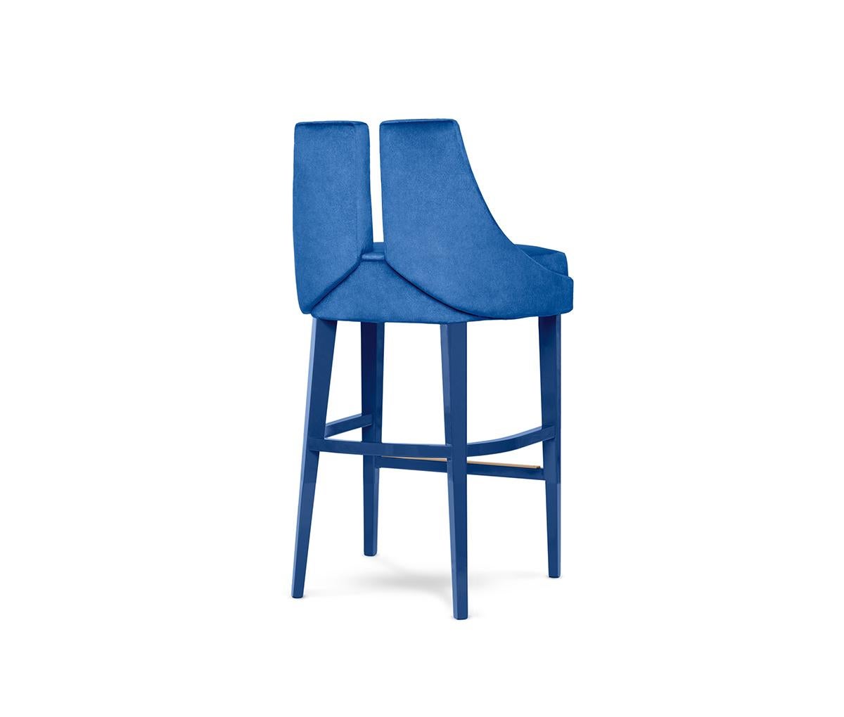 Postmoderne Tabouret de comptoir Polaire par Munna en vente