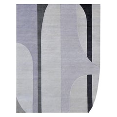 "Polanco - Pewter" /  9' x 12' / Hand-Knotted Wool Rug