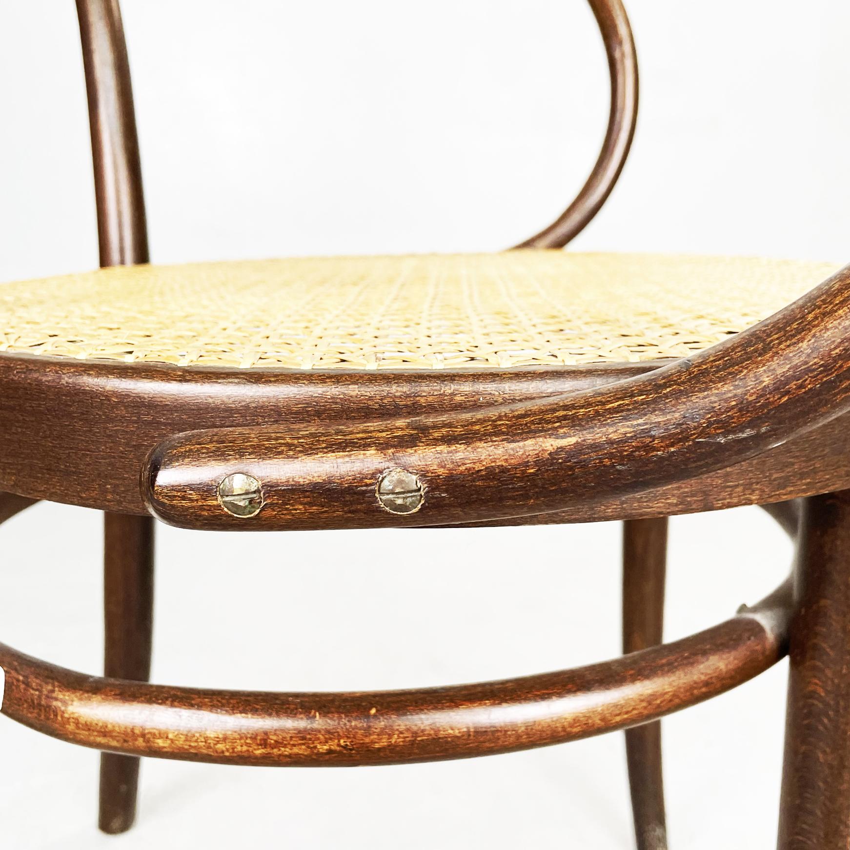 Poland Mid-Century Wooden and Straw Chair Thonet by ZPM Radomsko, 1960s 4