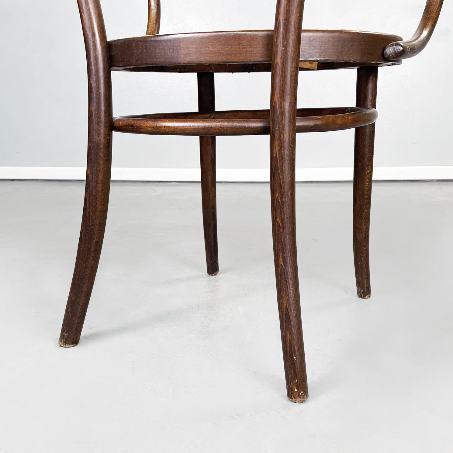 Poland Mid-Century Wooden and Straw Chair Thonet by ZPM Radomsko, 1960s 6