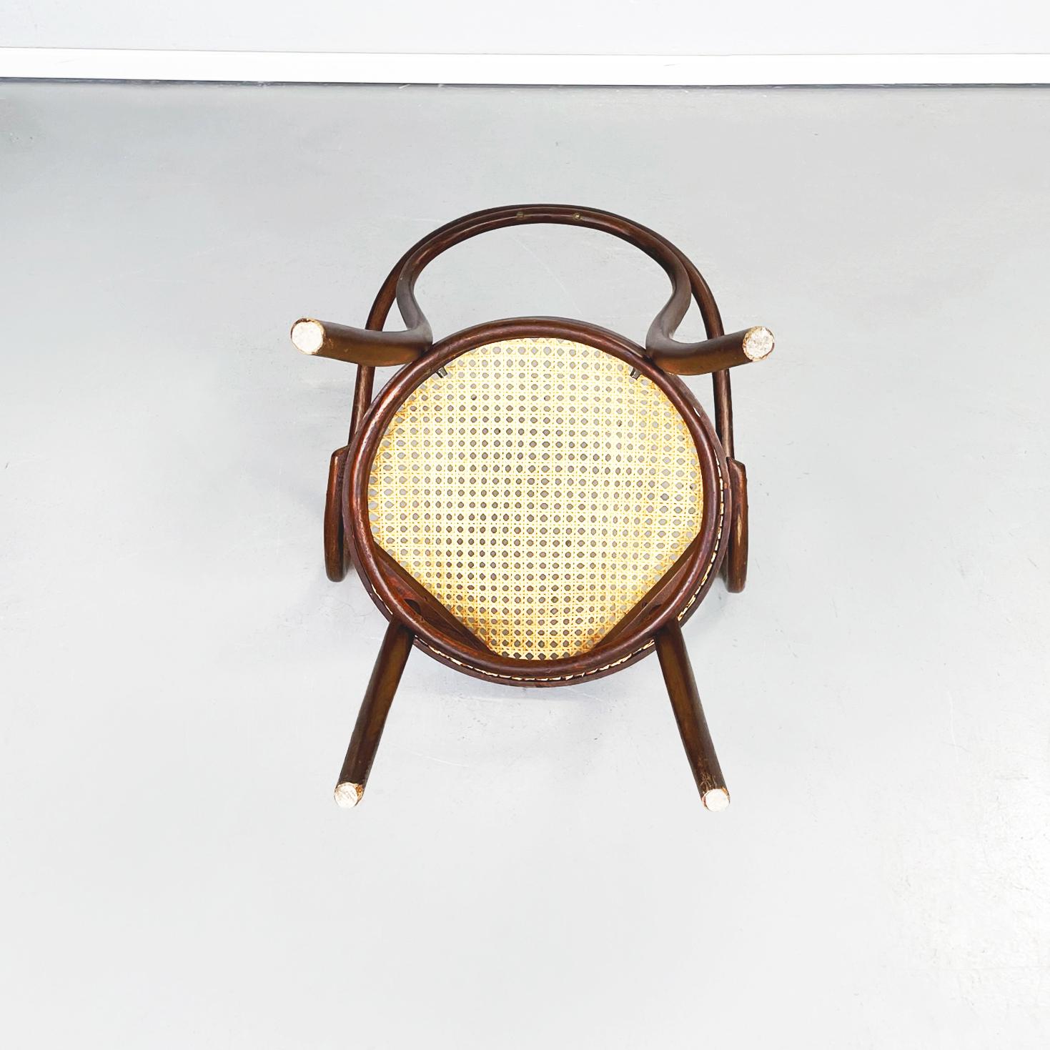 Poland Mid-Century Wooden and Straw Chair Thonet by ZPM Radomsko, 1960s 7