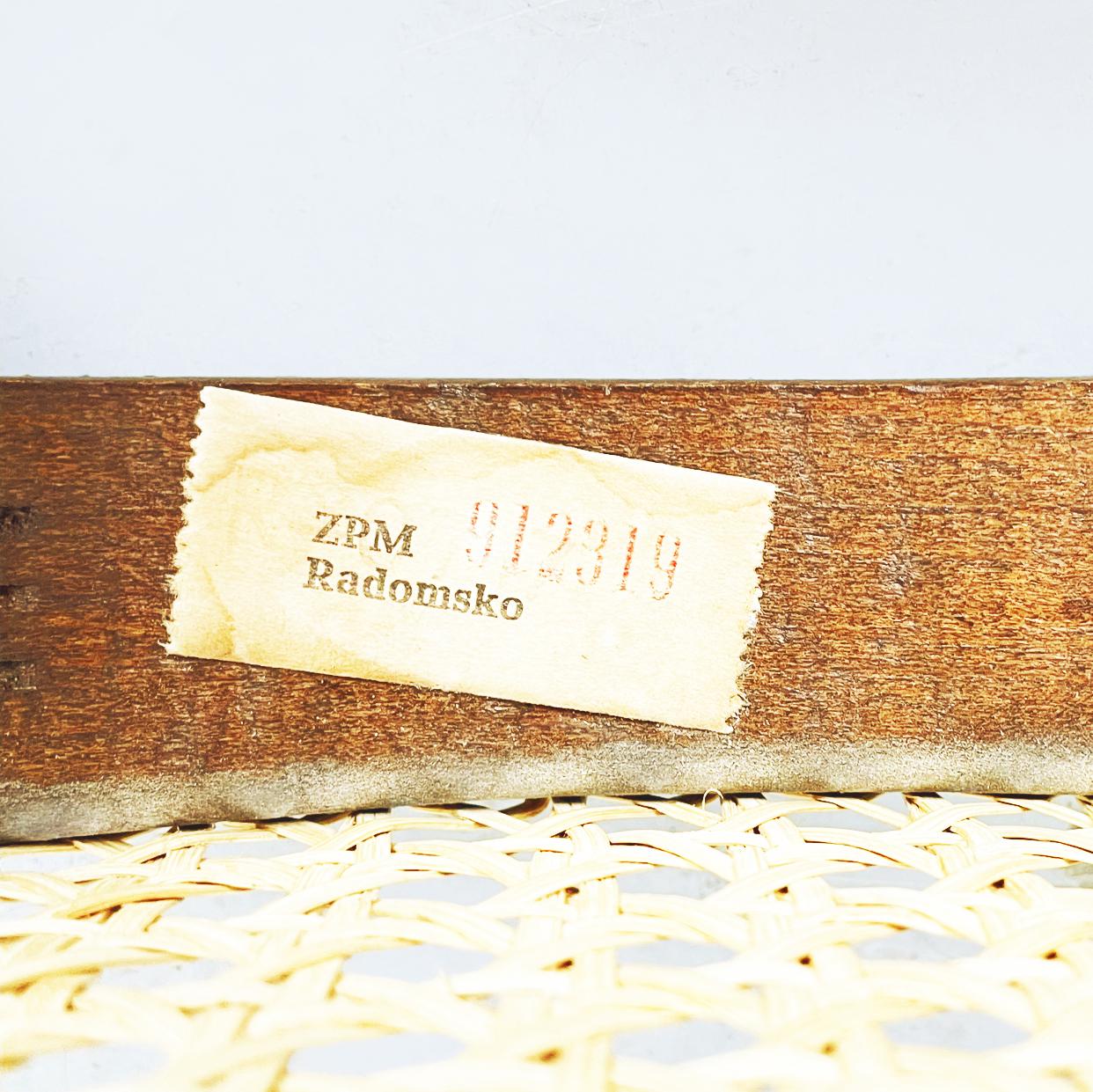 Poland Mid-Century Wooden and Straw Chair Thonet by ZPM Radomsko, 1960s 8