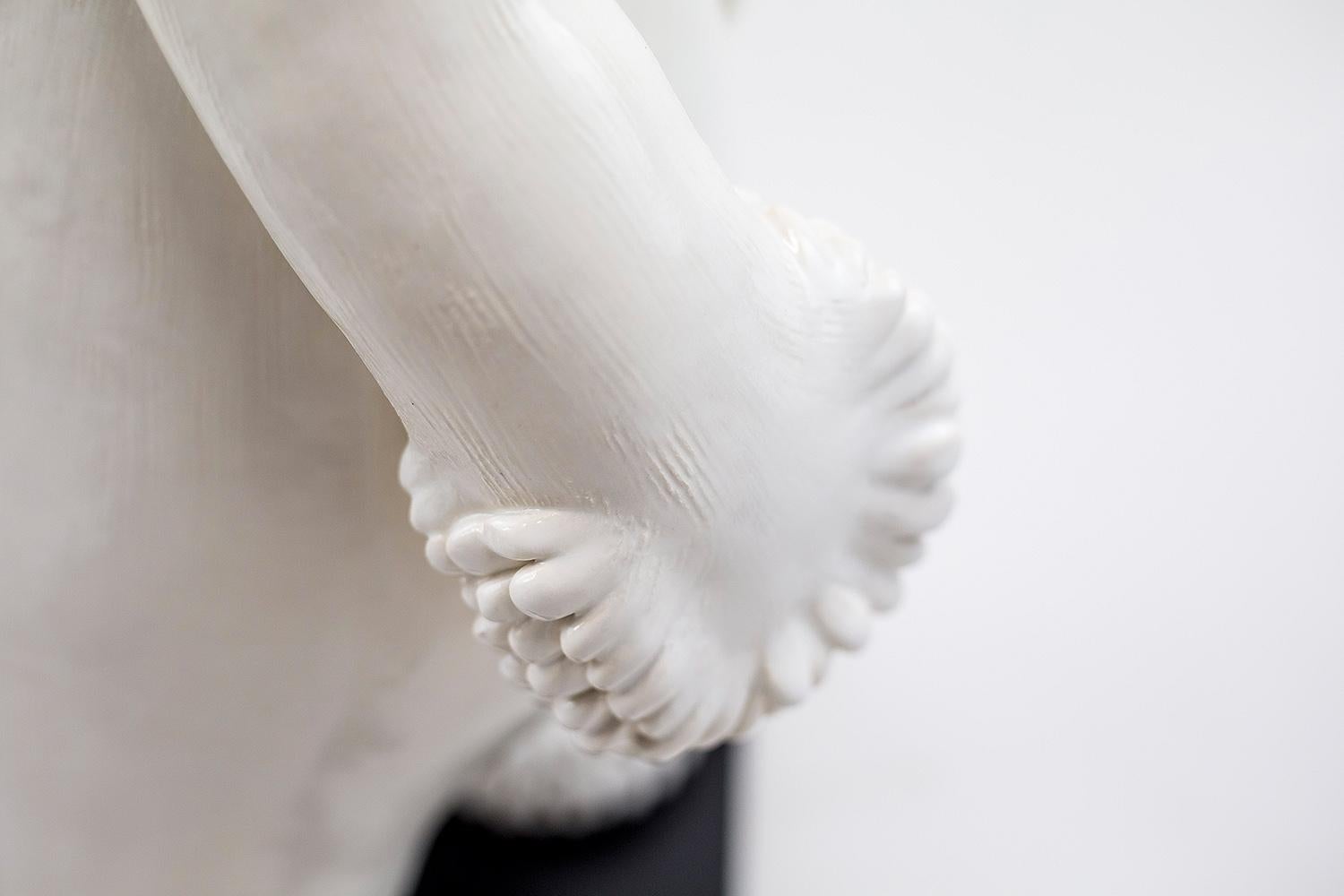 Contemporary Polar Bear, Earthenware Sculpture, Valerie Courtet