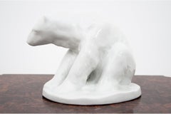 Polar Bear Porcelain Figurine