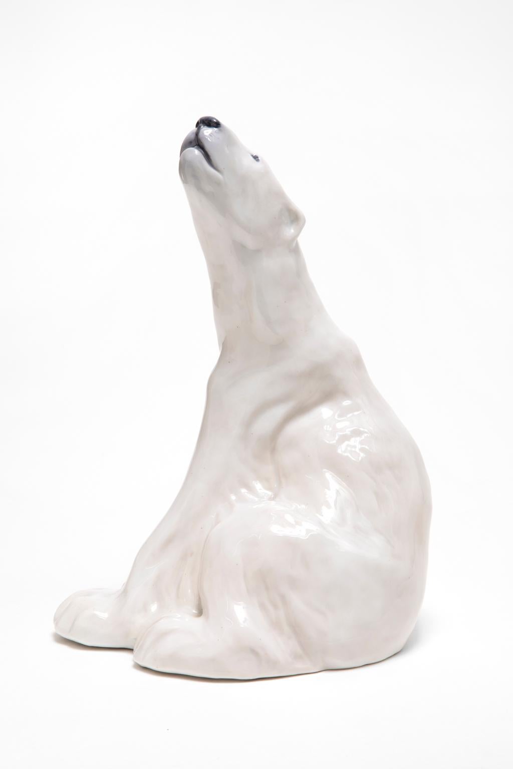 Danois Figurine en porcelaine « POLAR BEAR » de Knut Khyn pour Royal Copenhagen  #825 en vente