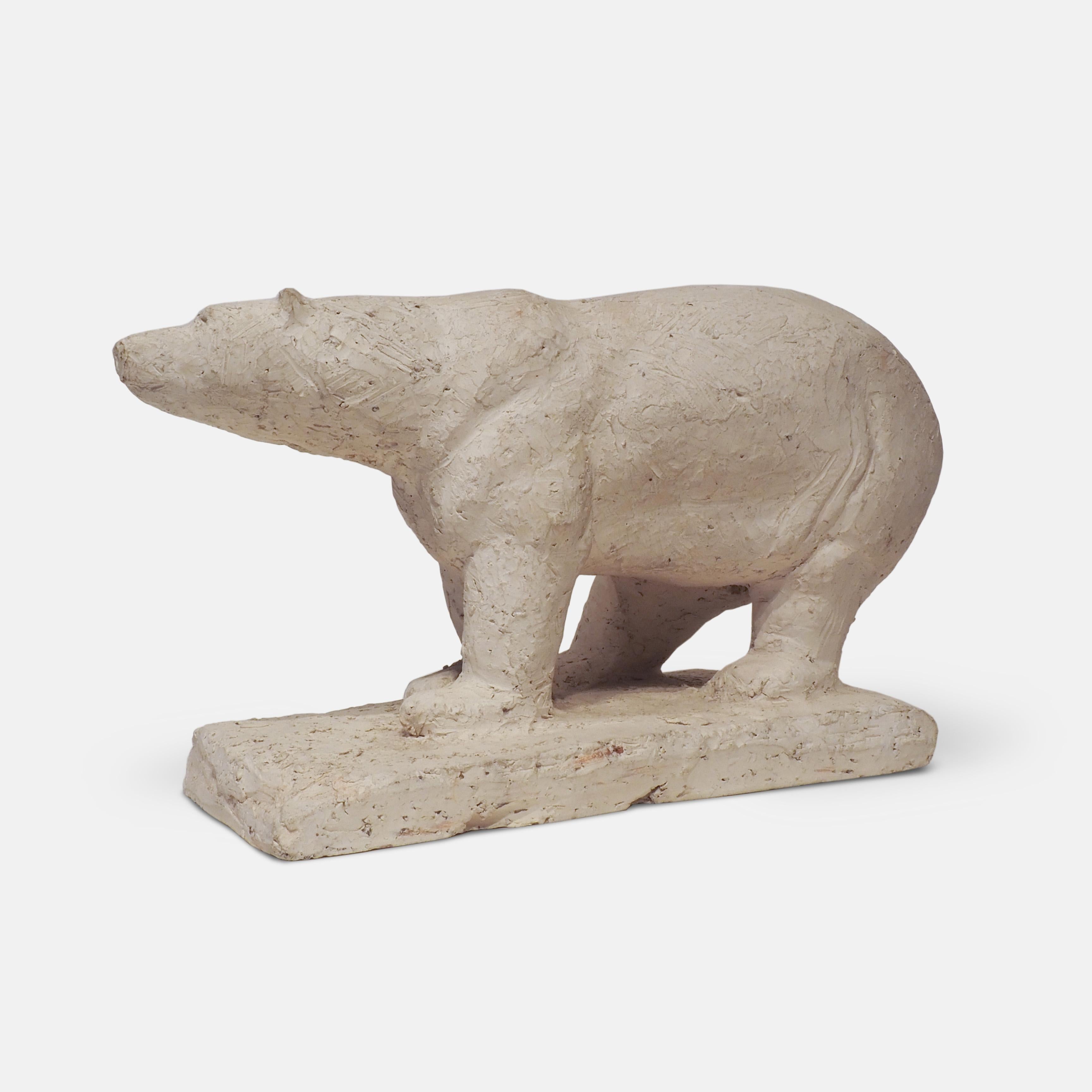 Polar Bear Sculpture by Herbert Gelghof, 1950s 3