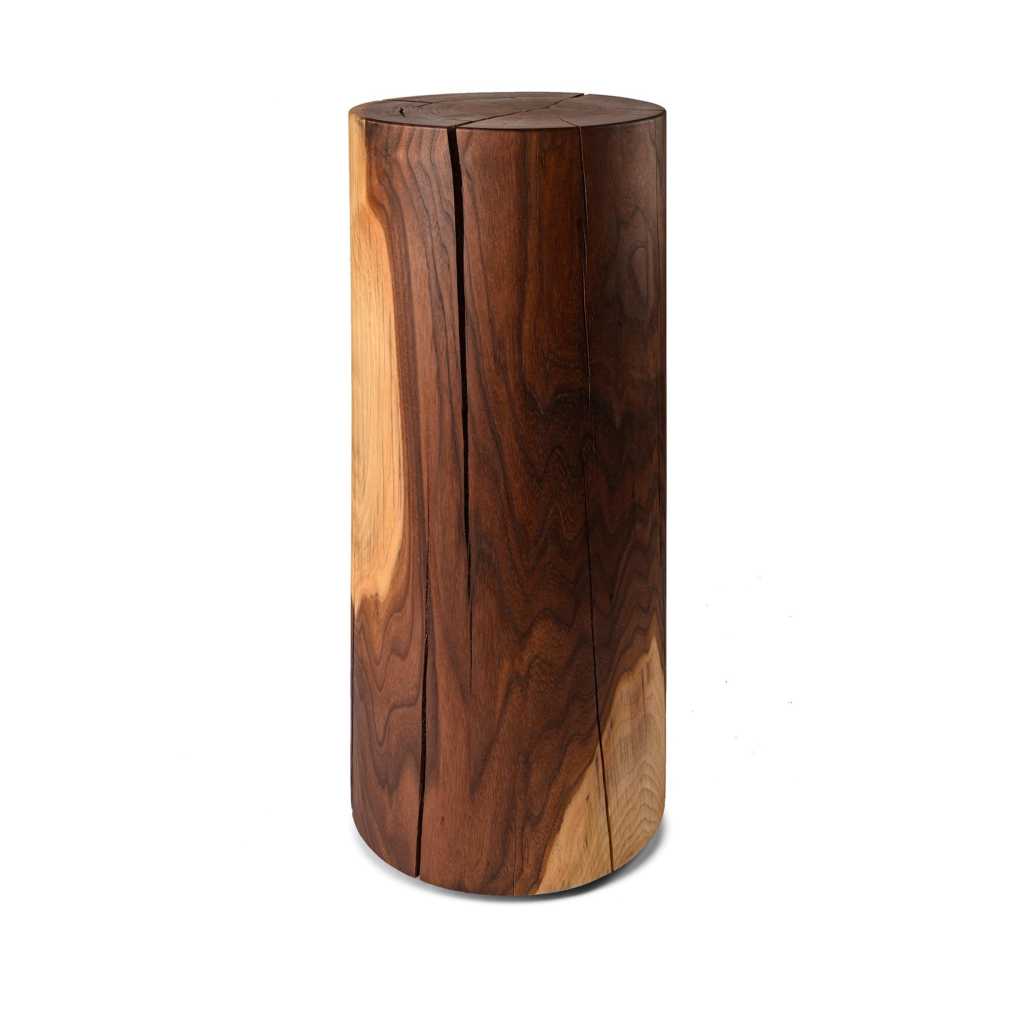 Polar bear side table by Timbart
Dimensions: D 35 x H 75 cm
Material: Solid american walnut wood, oxidative oil.

Timbart is a woodworking atelier from Hungary - specialising in hardwood flooring, cutom-made furniture, and any kind of solid wood