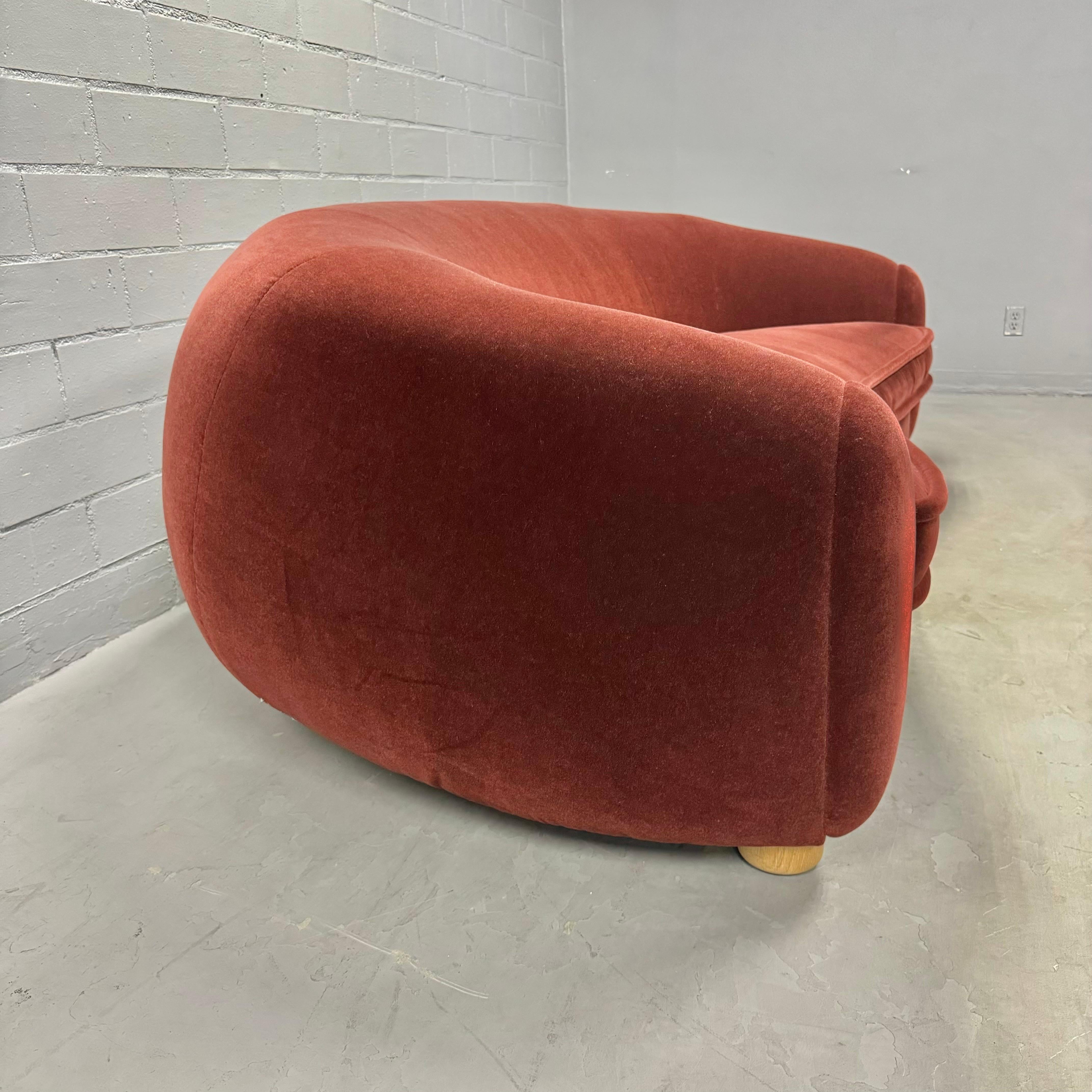 Hand-Crafted Polar Bear Sofa in the Style of Jean Royère, 2000s USA For Sale