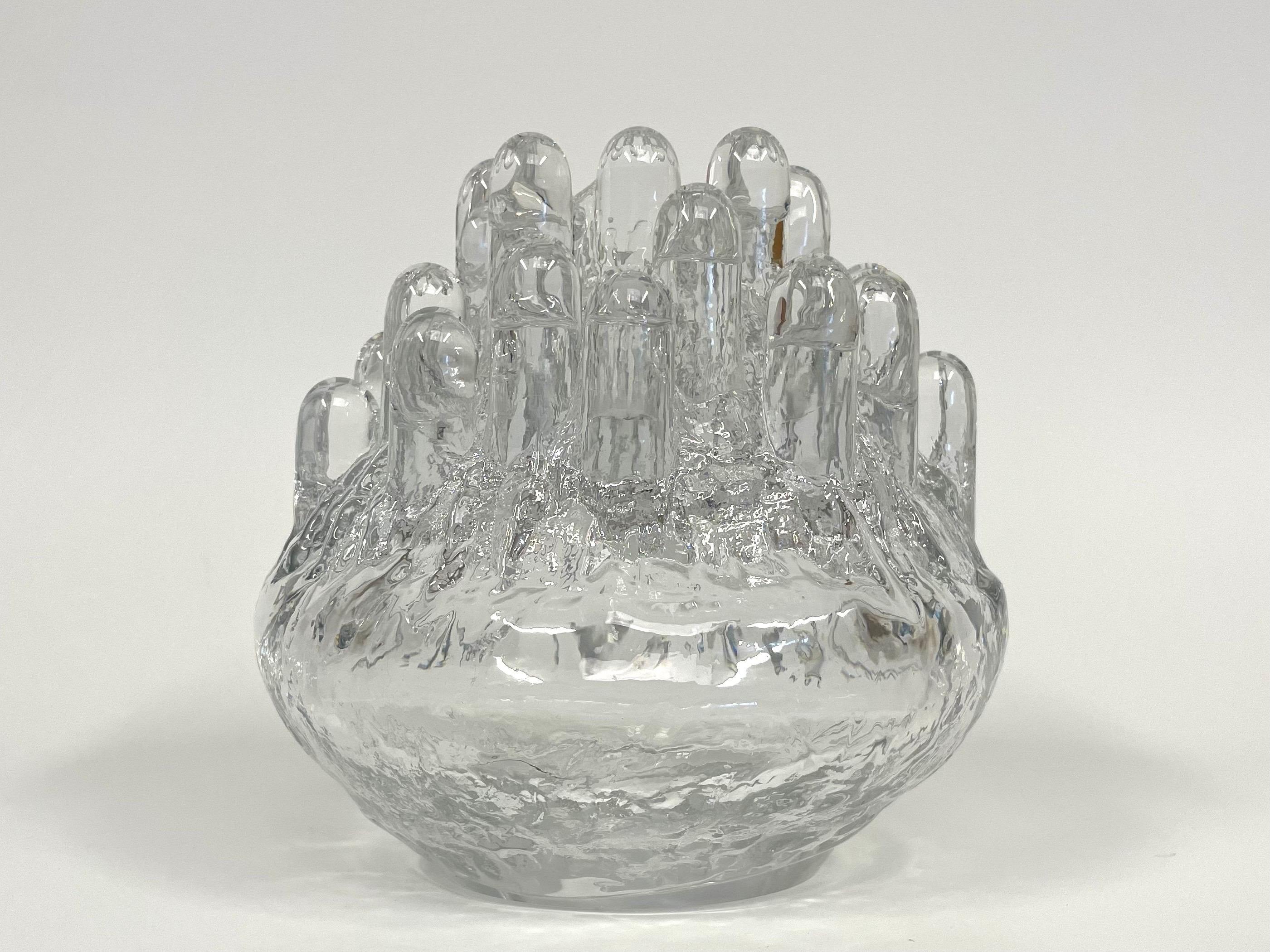 Scandinavian Modern Polar Crystal Lantern by Göran Wärff for Kosta Glasbruk  For Sale