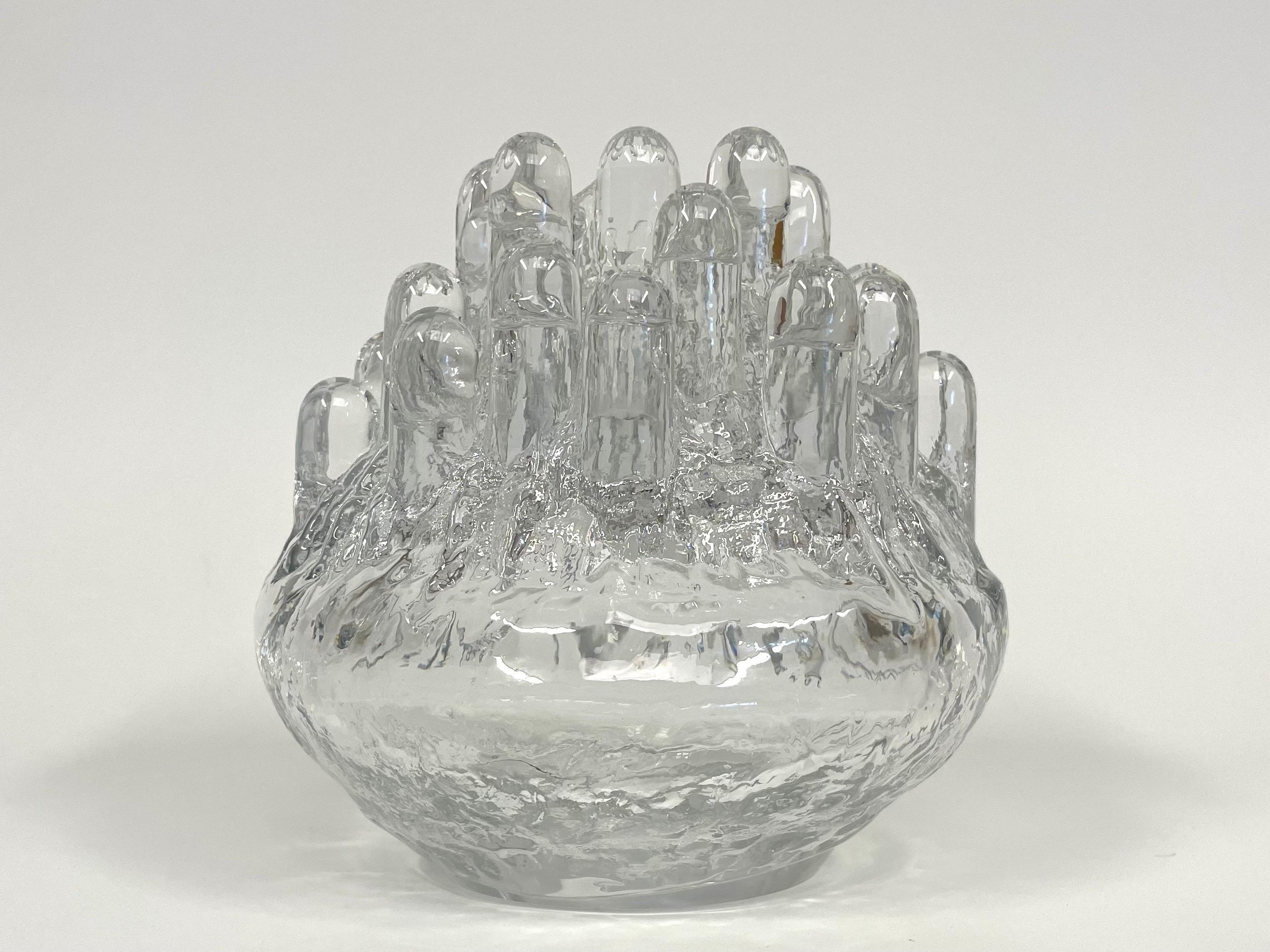 Scandinavian Modern Polar Crystal Lantern by Göran Wärff for Kosta Glasbruk For Sale
