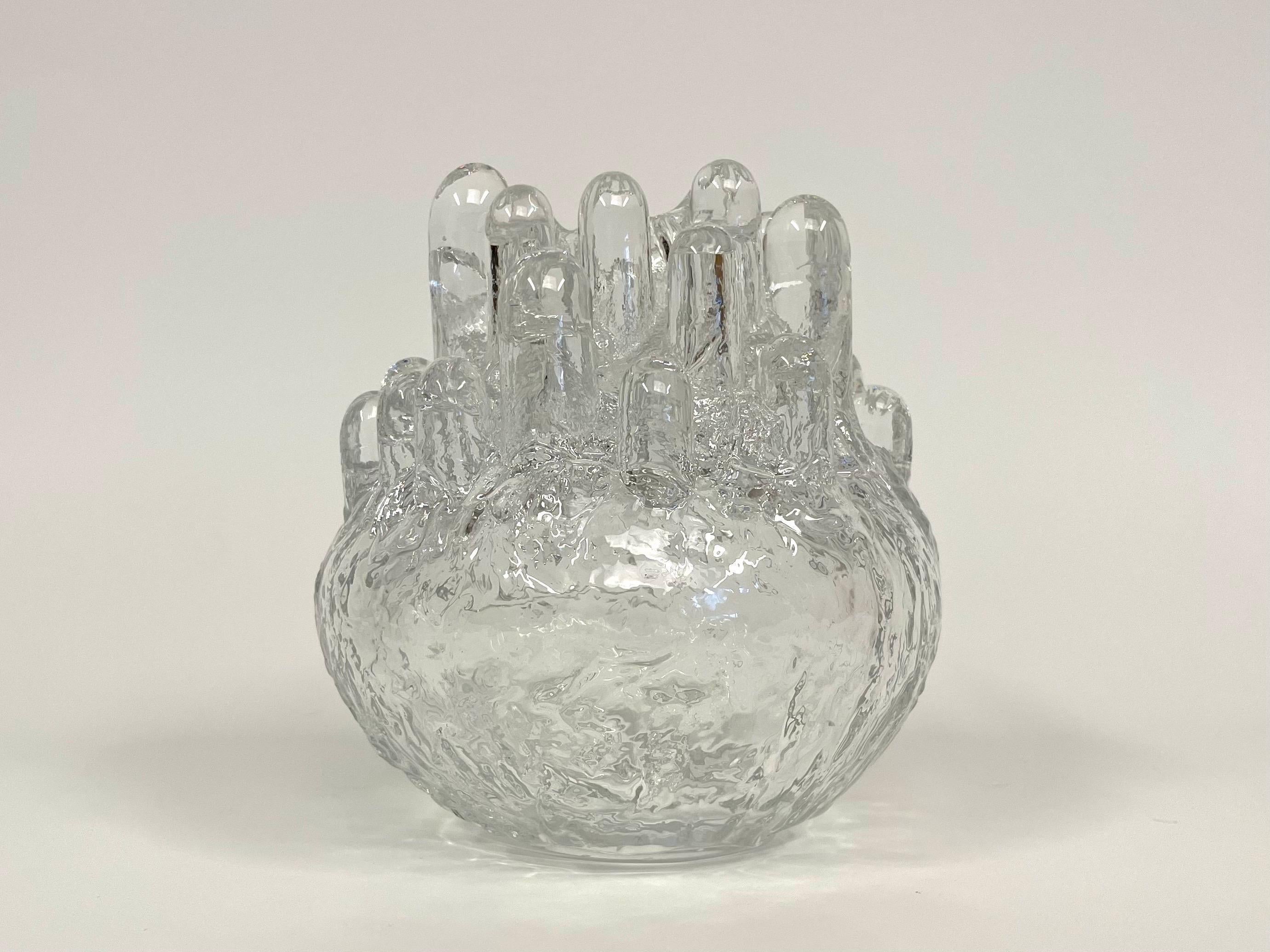 Swedish Polar Crystal Lantern by Göran Wärff for Kosta Glasbruk  For Sale