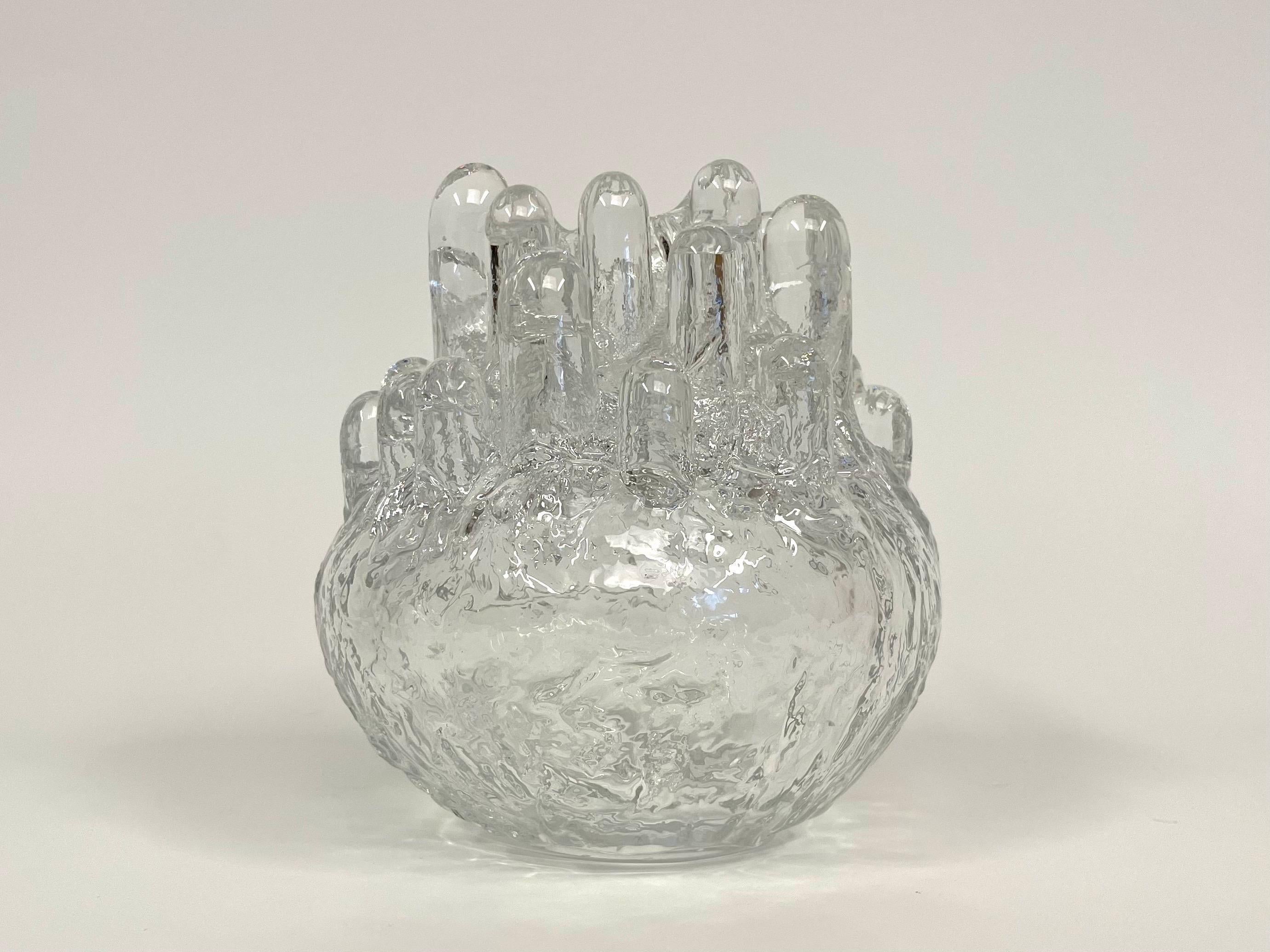 Swedish Polar Crystal Lantern by Göran Wärff for Kosta Glasbruk For Sale