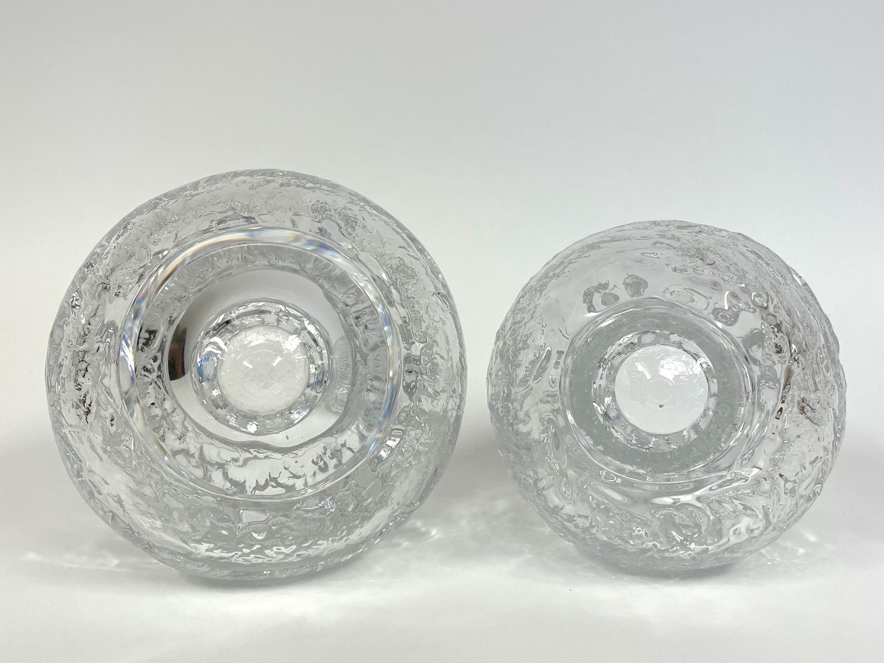 Late 20th Century Polar Crystal Lantern by Göran Wärff for Kosta Glasbruk For Sale
