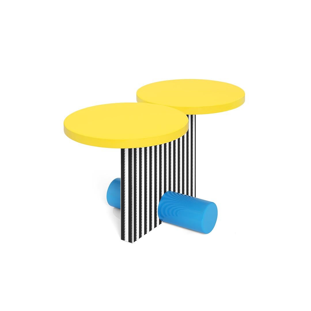 Polar end table in plastic and wood by Michele De Lucchi for Memphis Milano collection

Additional information:
End table in plastic laminate and lacquered wood.
Collection: Memphis Milano
Designer: Michele De Lucchi
Year: 1984
Dimensions: W