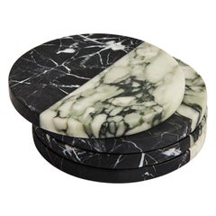 Polar Hand Carved Marble Coaster Set by Greg Natale