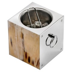 Polar Ice Bucket in Horn & Stainless Steel by Arcahorn