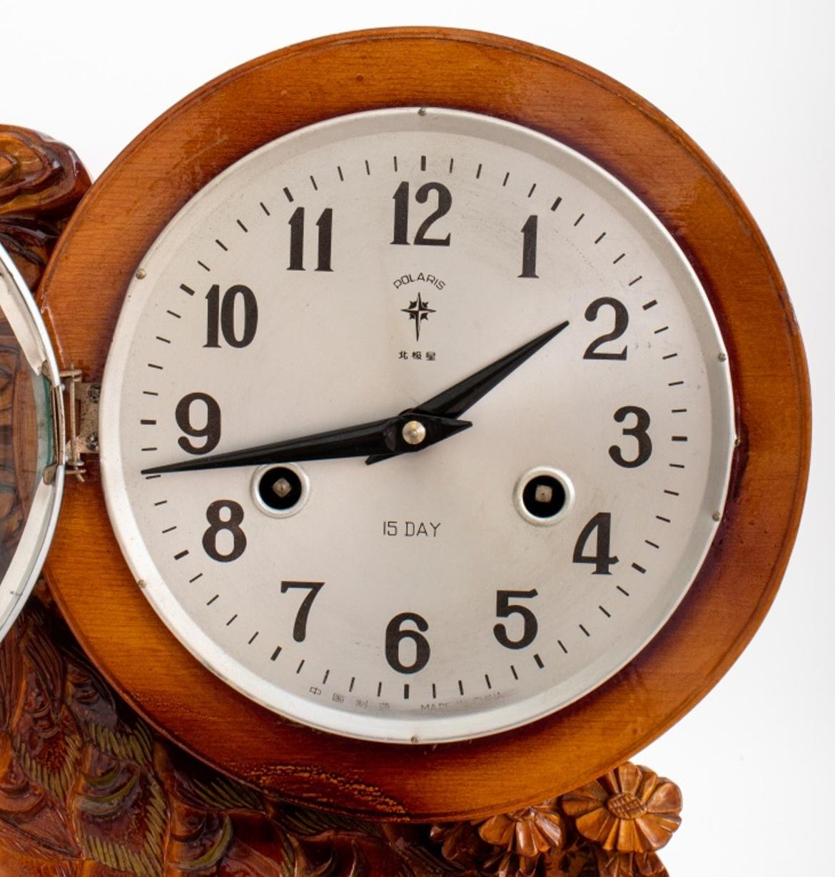 Horloge à 15 jours en forme de paon de Polaris en vente 1