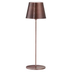 Drahtlose Tischlampe „Polaris Circle“ in antikem Kupfer von Harari
