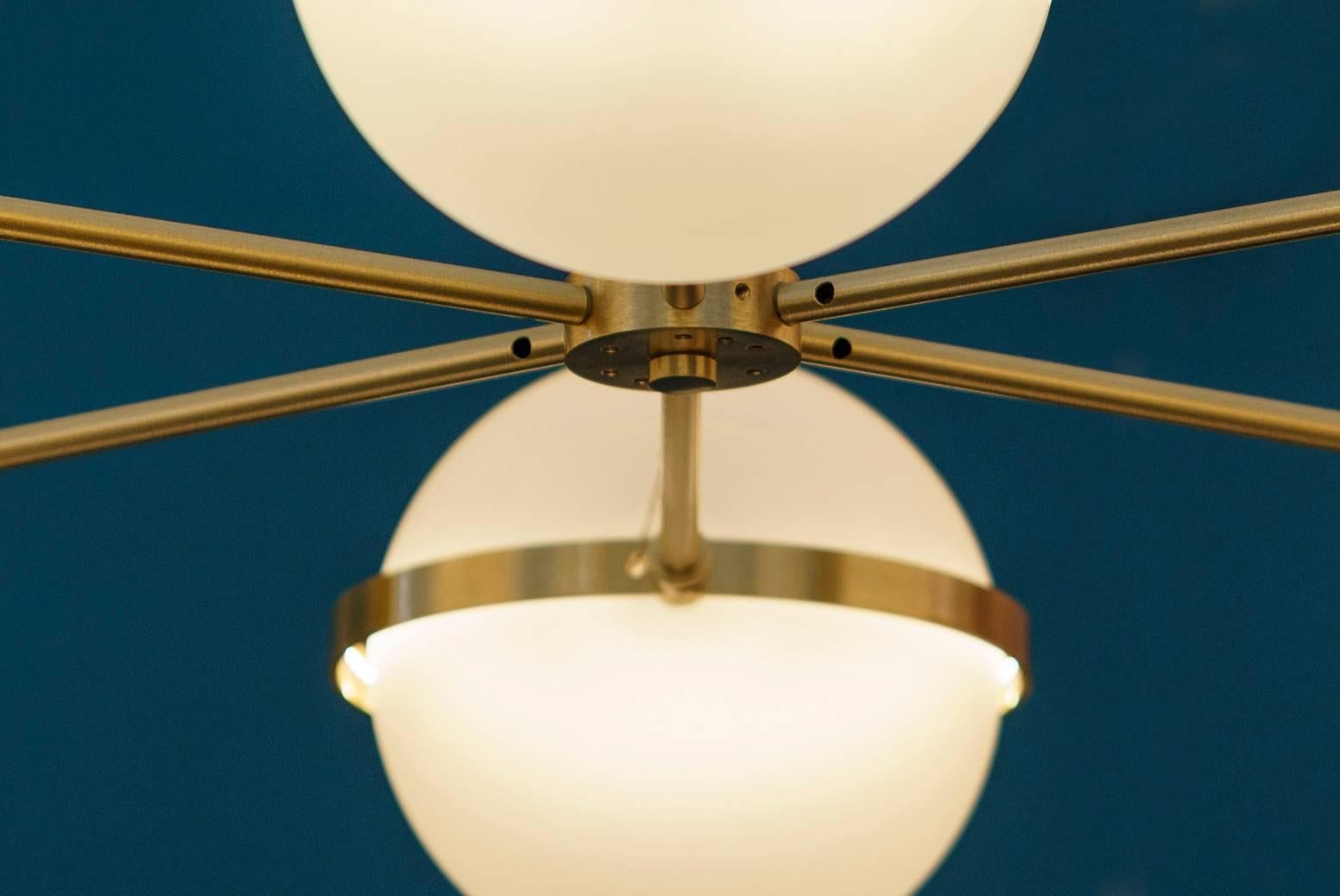 The Polaris LT 55 Pendant belongs to the Flexus series by Baroncelli.

Flexus is a lighting system that comprises a palette of abstracted lines, curves and circles. Echoing the language of Modernist modular thinking, it captures the desire to