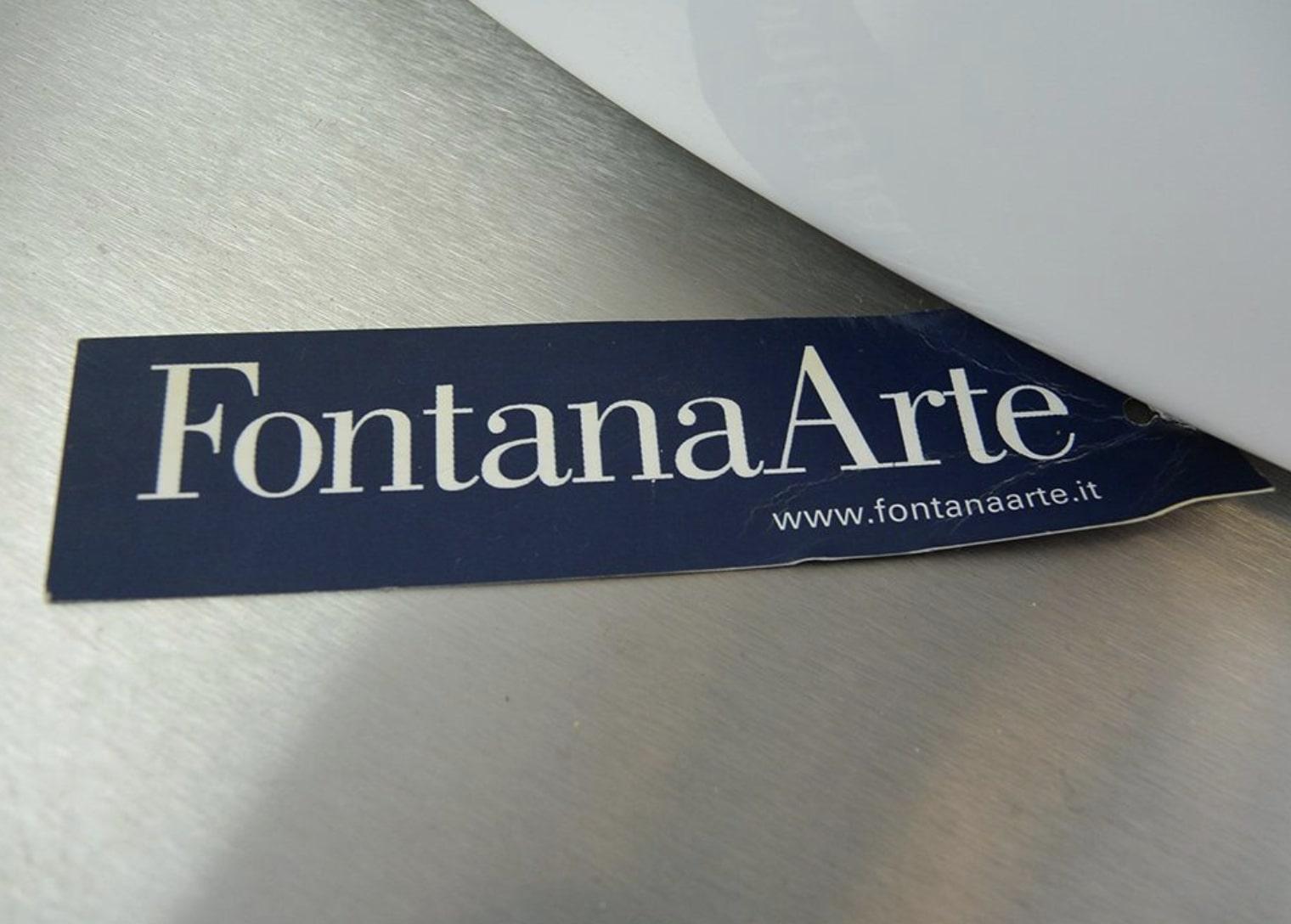 Stainless Steel “Polaris” Floor Lamp by Marco Acerbis for Fontana Arte, Italy, 2007 For Sale