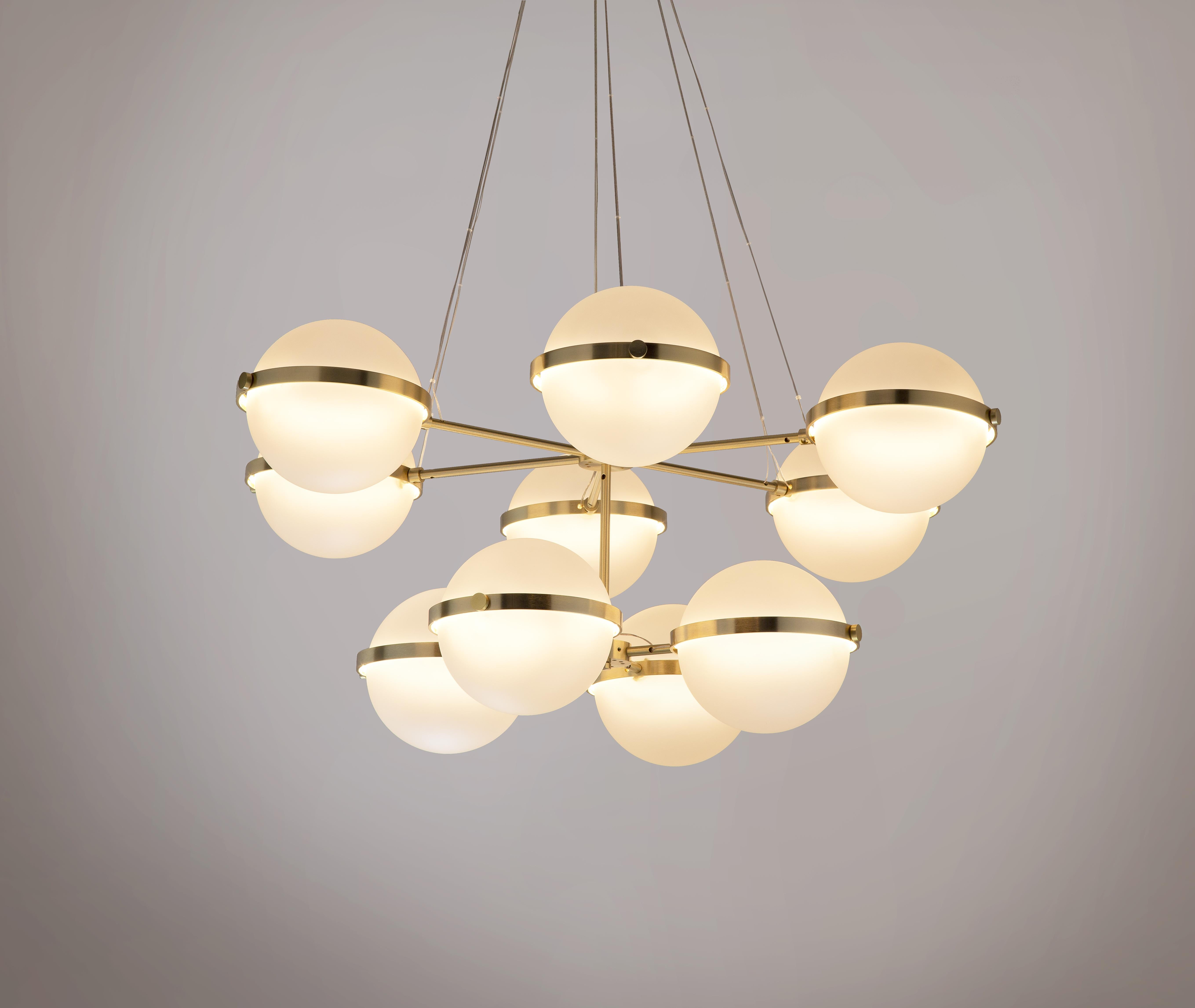 The Polaris TX 64 Pendant belongs to the Flexus series by Baroncelli.

Flexus is a lighting system that comprises a palette of abstracted lines, curves and circles. Echoing the language of Modernist modular thinking, it captures the desire to