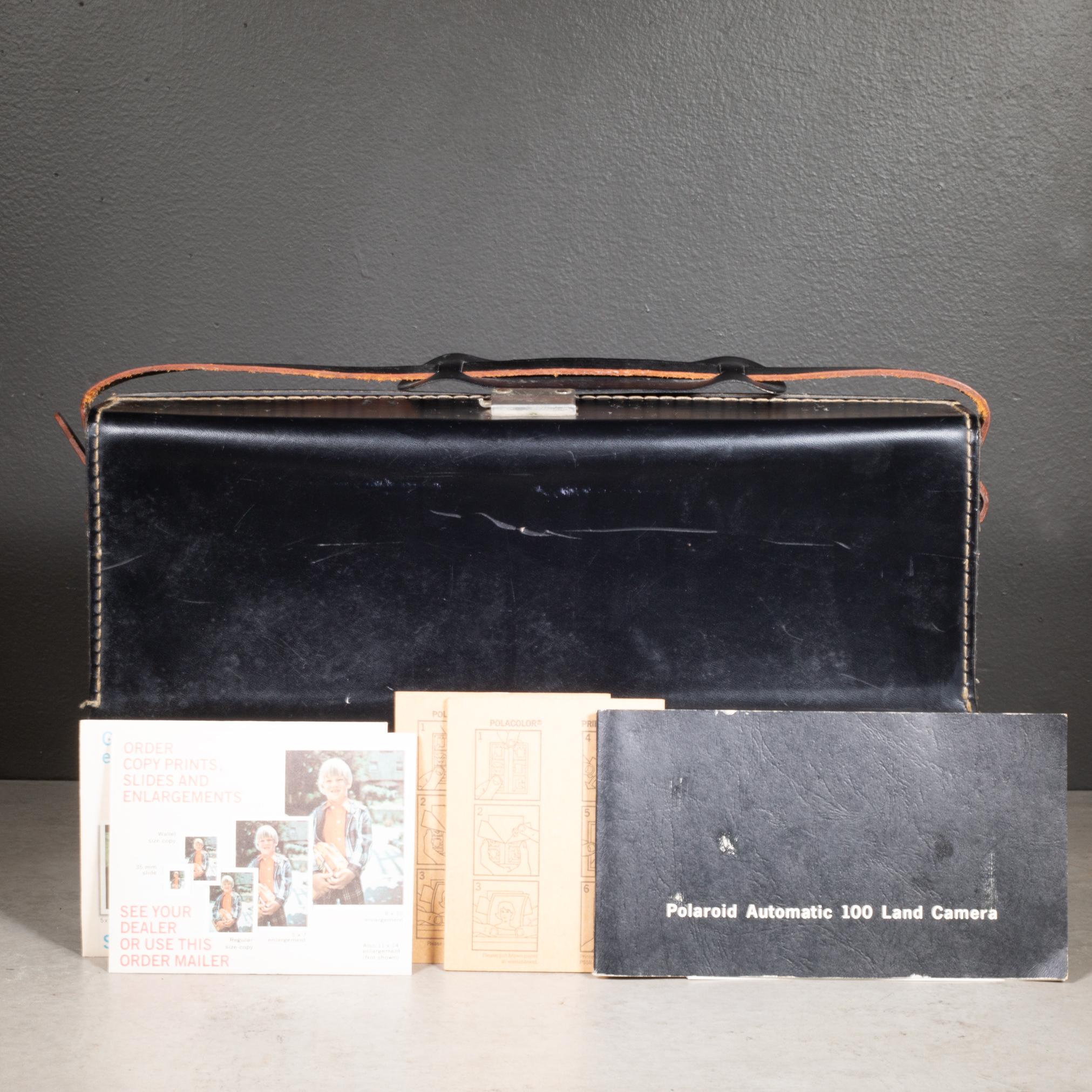 Polaroid 100 Land Camera and Leather Case c.1963-1966 For Sale 7