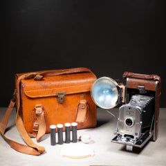 Polaroid Land Camera Model 95A and Leather Case c.1950