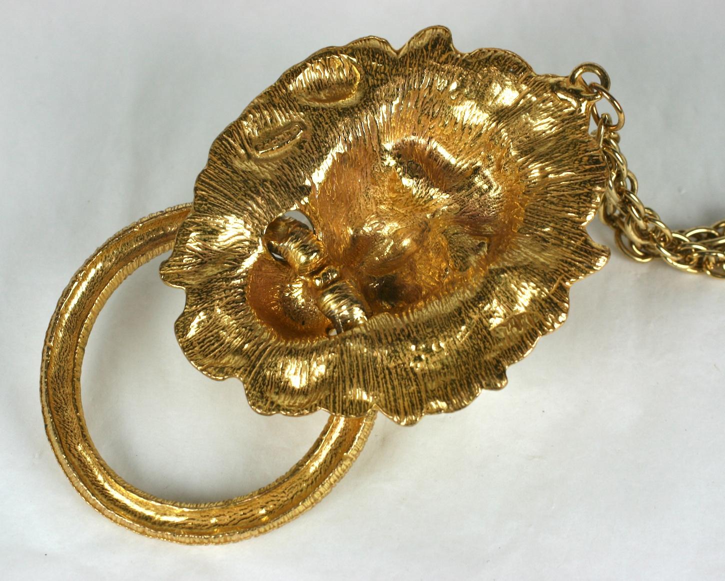 lion head necklace