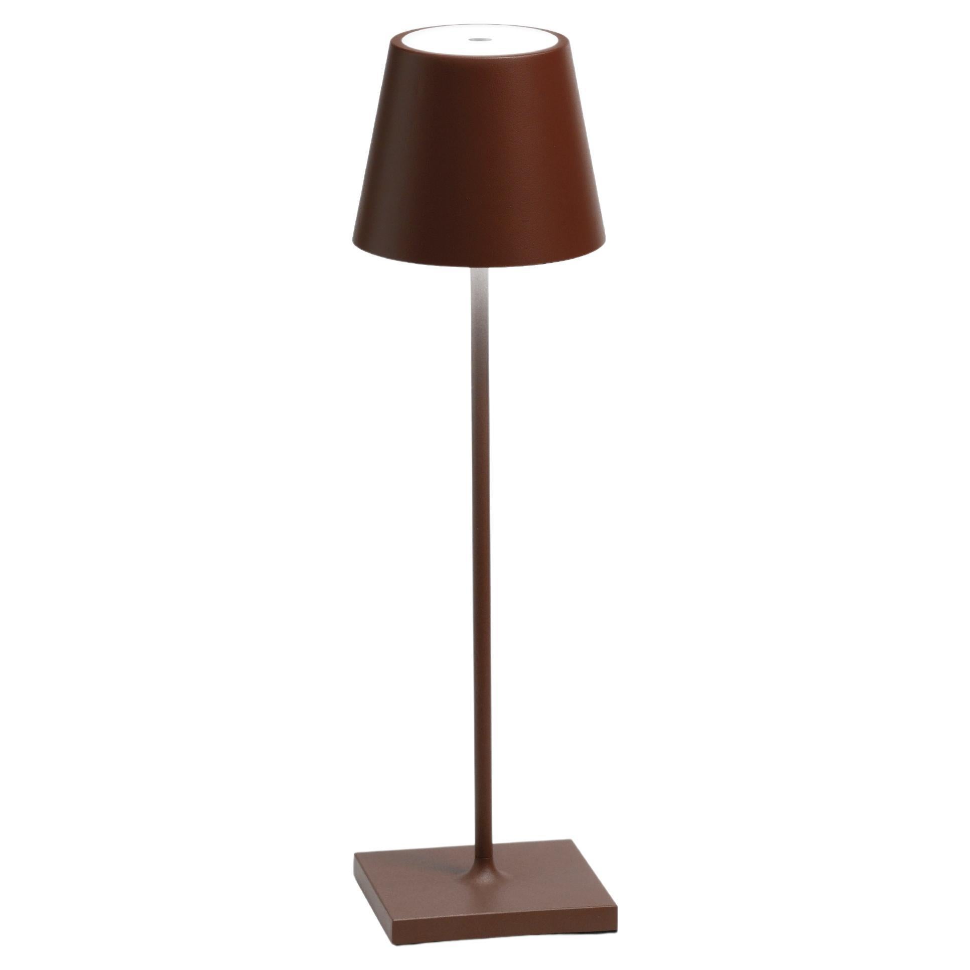 Poldina Pro Cordless Table Lamp in Rust For Sale