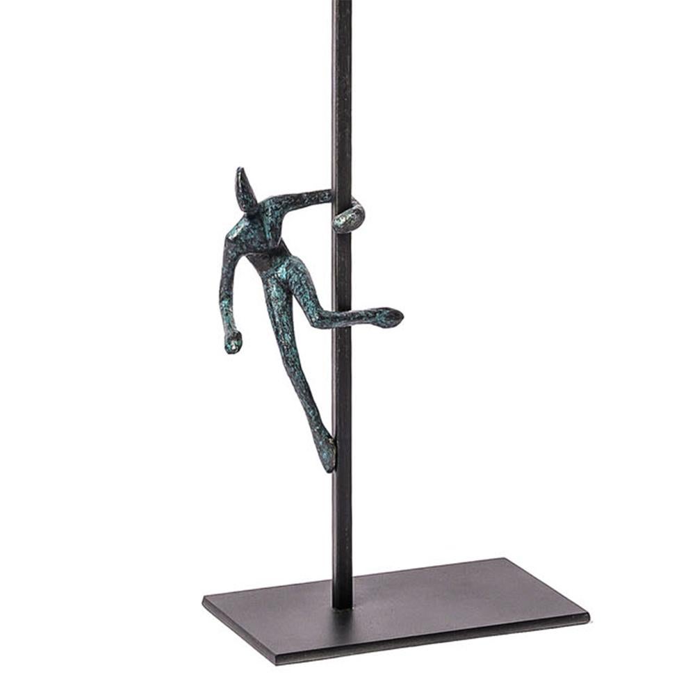Belgian Pole Bronze Sculpture For Sale