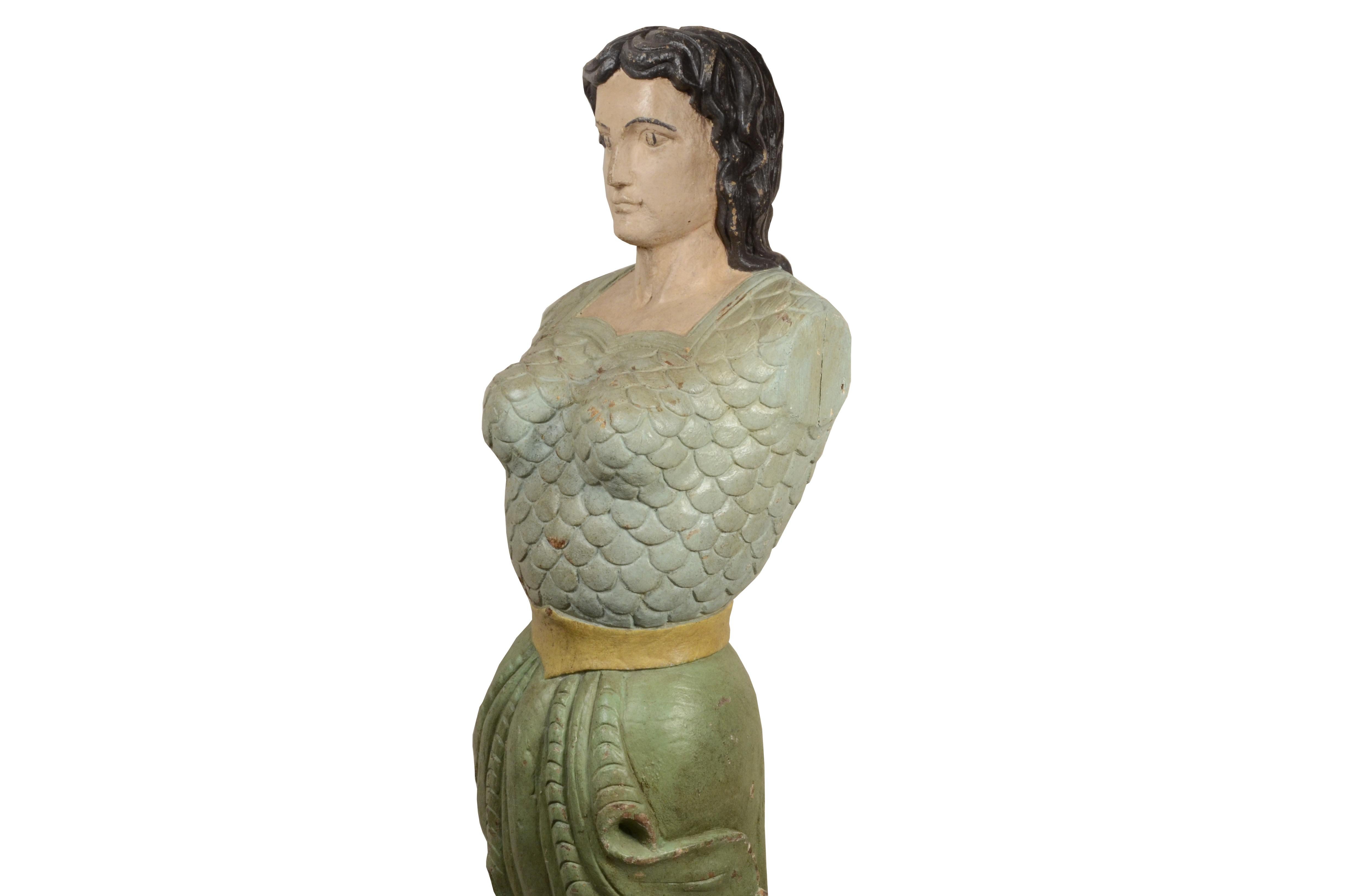 Polena raffigurante una figura femminile Indie Orientali fine del XIX secolo For Sale 13