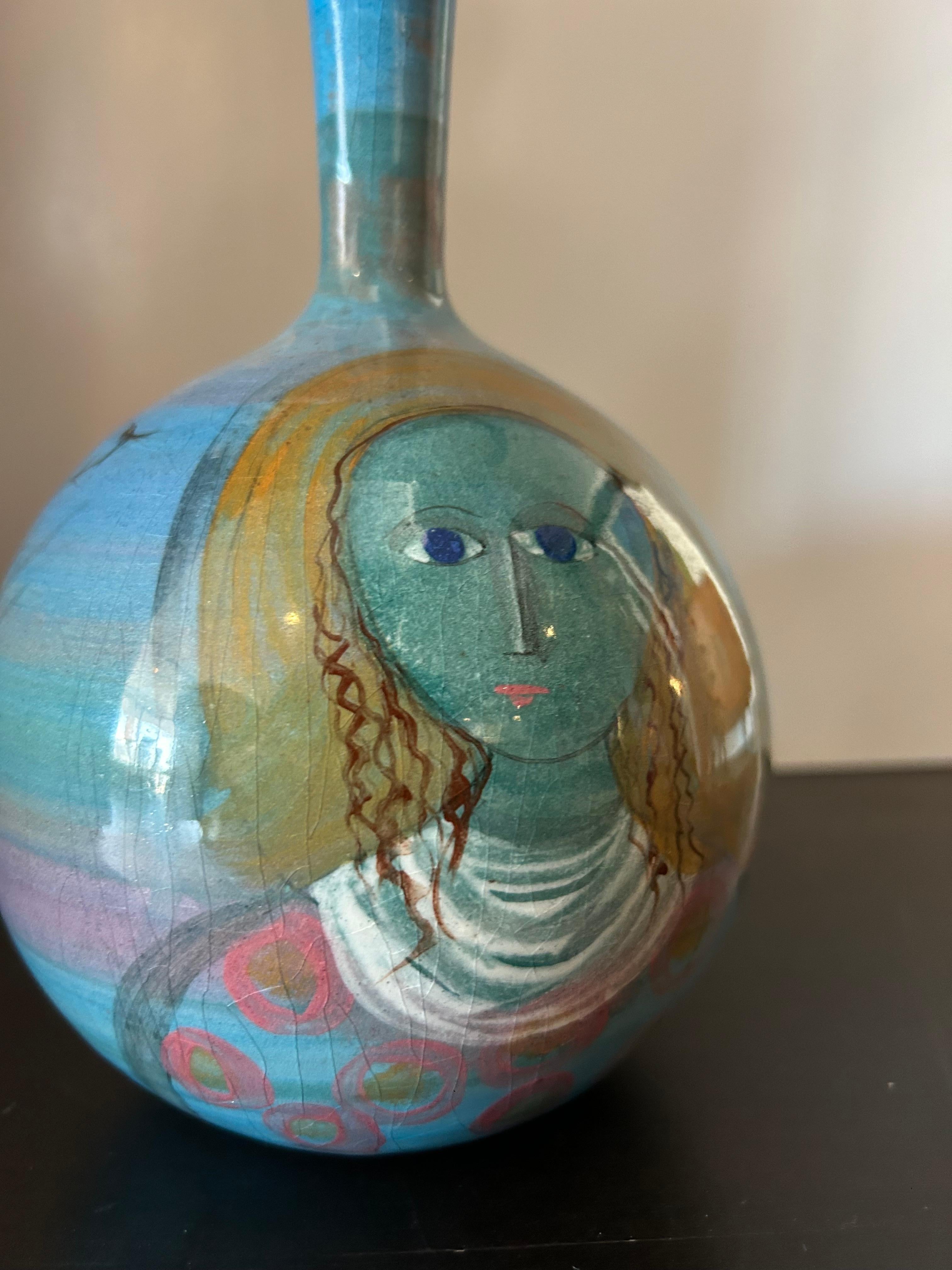 Milieu du XXe siècle Vase en porcelaine des années 1960 par Polia Pillin en vente