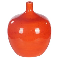 Polia Pillin bauchige Vase in lebhaftem Rot