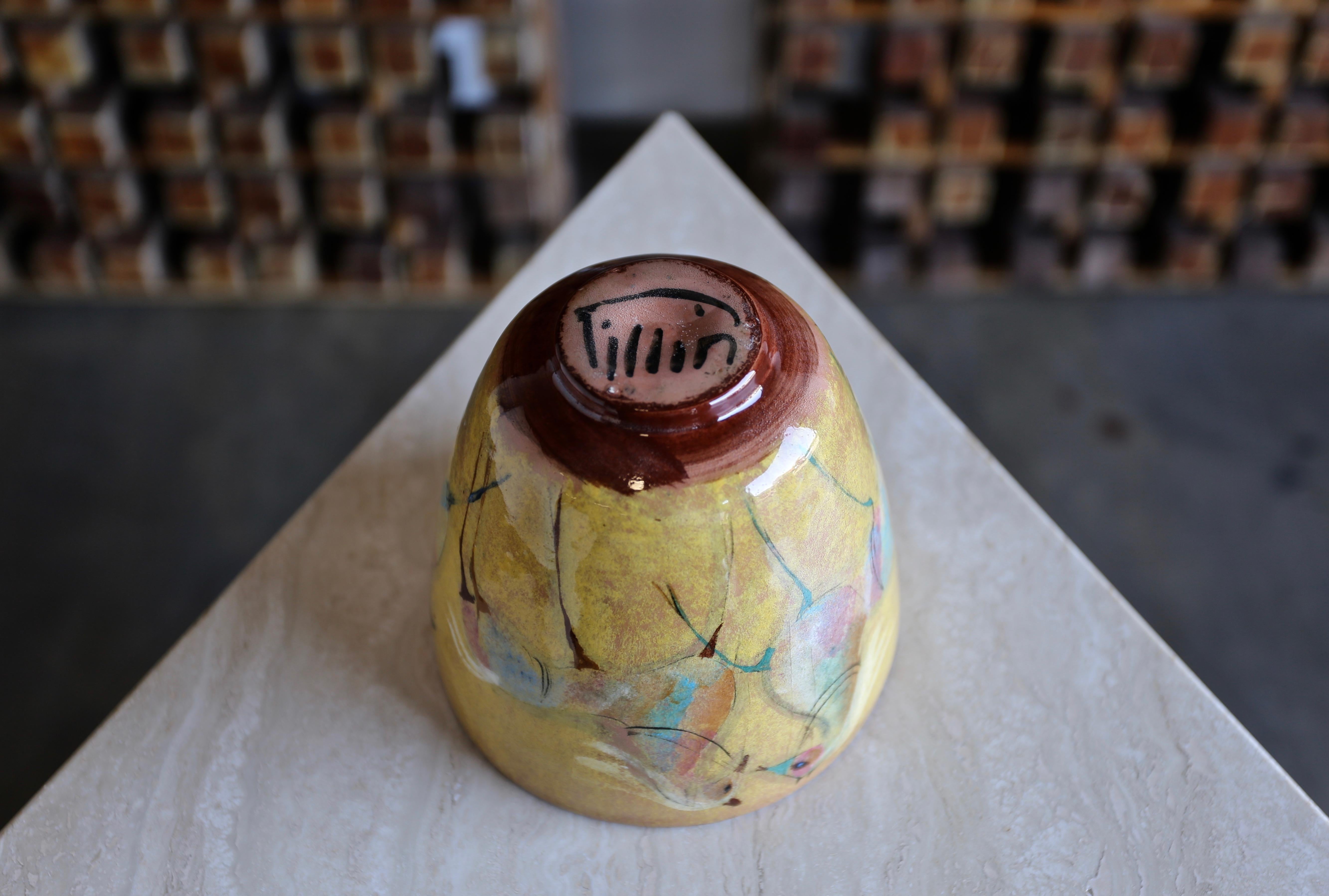 Mid-Century Modern Polia Pillin Ceramic Bowl