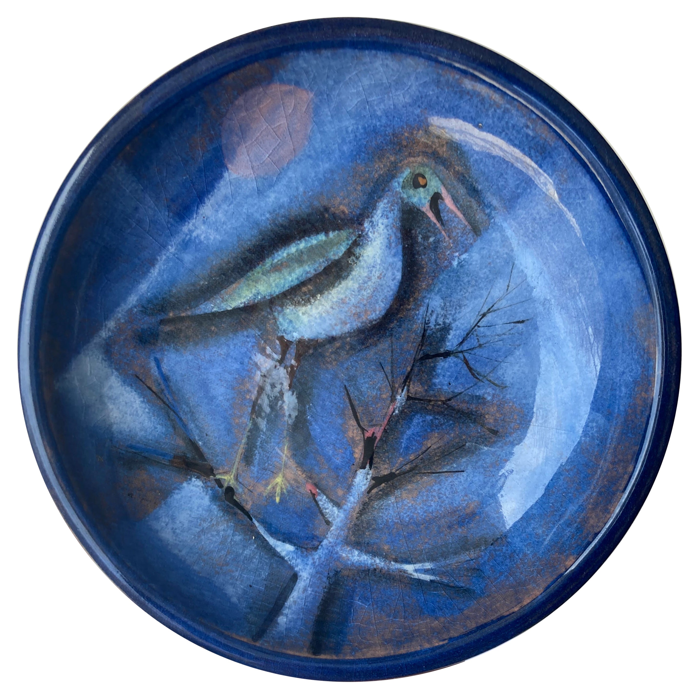 Polia Pillin Ceramic / Pottery Bowl/Plate, Signed