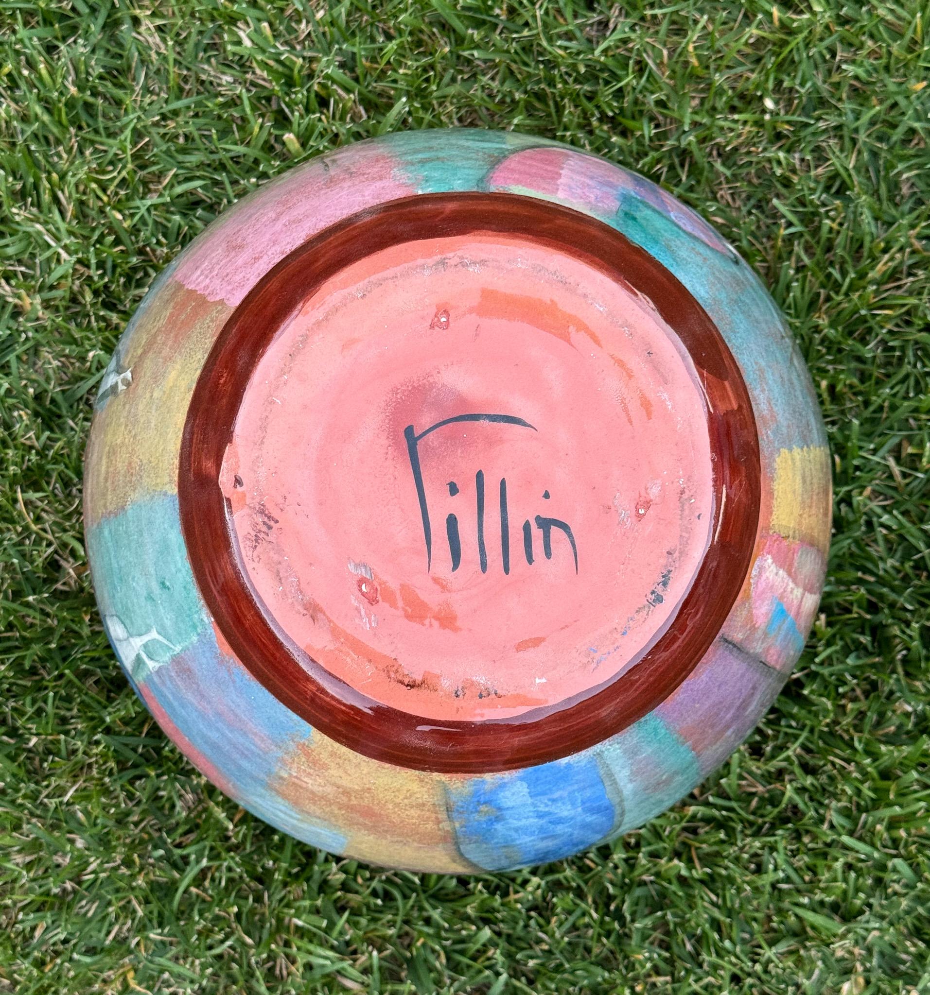 Polia Pillin Large Scale Bulbous Ceramic Vase, California, c.1965 For Sale 1