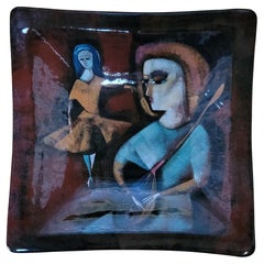 Polia Pillin Mid-Century Studio Pottery Plate