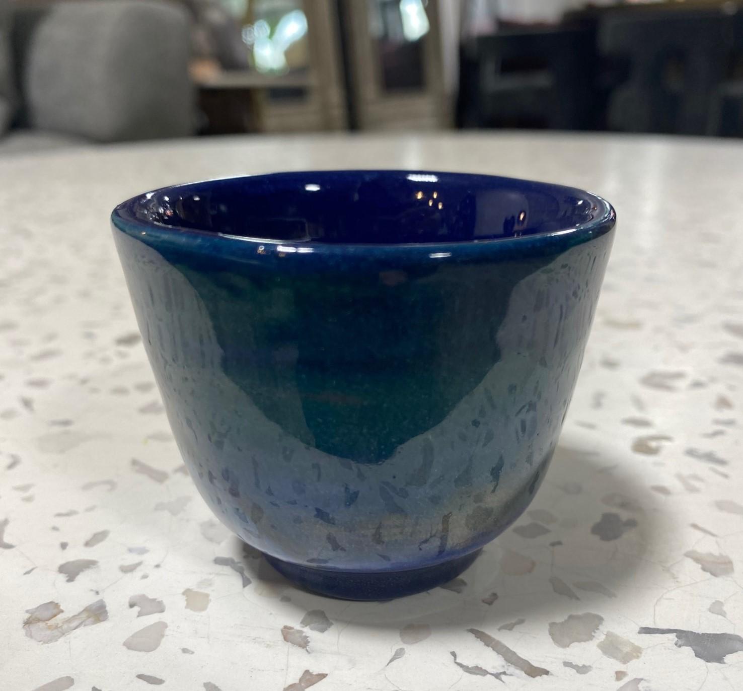 American Polia Pillin Signed Mid-Century Modern California Studio Pottery Yunomi Tea Cup For Sale