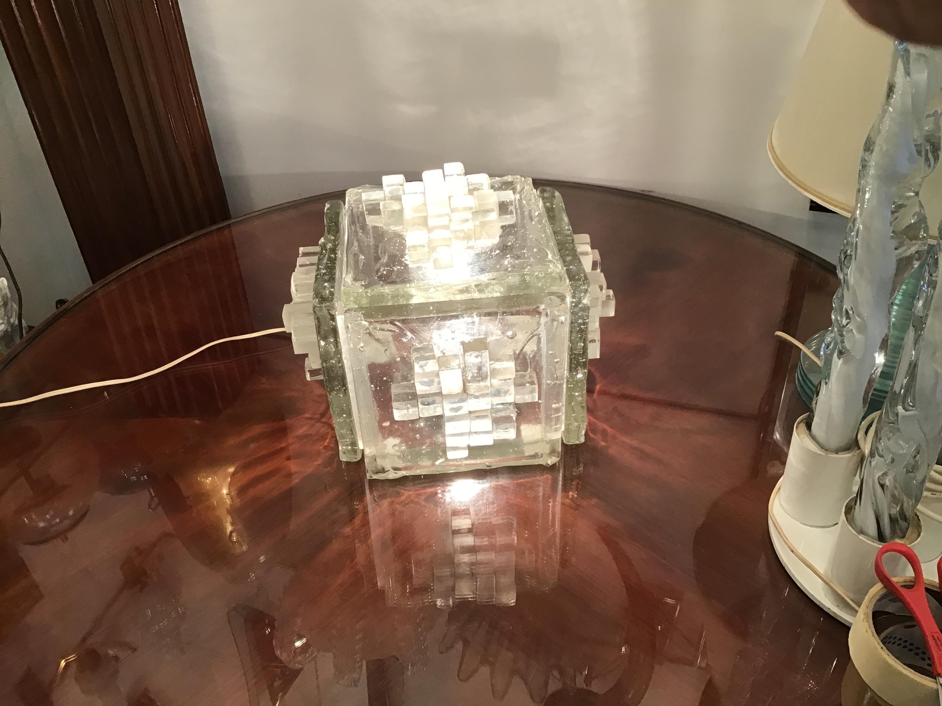 Poliarte APIS-Tischlampe aus Muranoglas, 1960, Italien im Zustand „Gut“ im Angebot in Milano, IT