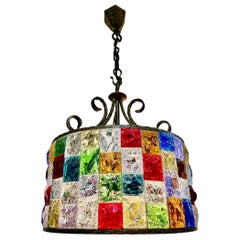Poliarte by longobard chandelier glass murano  , Italy 1990