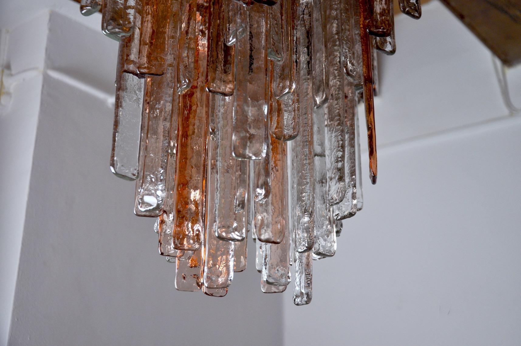 Hollywood Regency Poliarte Chandelier by Albano Poli, 1970, Italy For Sale