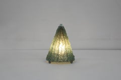 Poliarte Inspired Woven Glass Modernist Cone Table Lamp