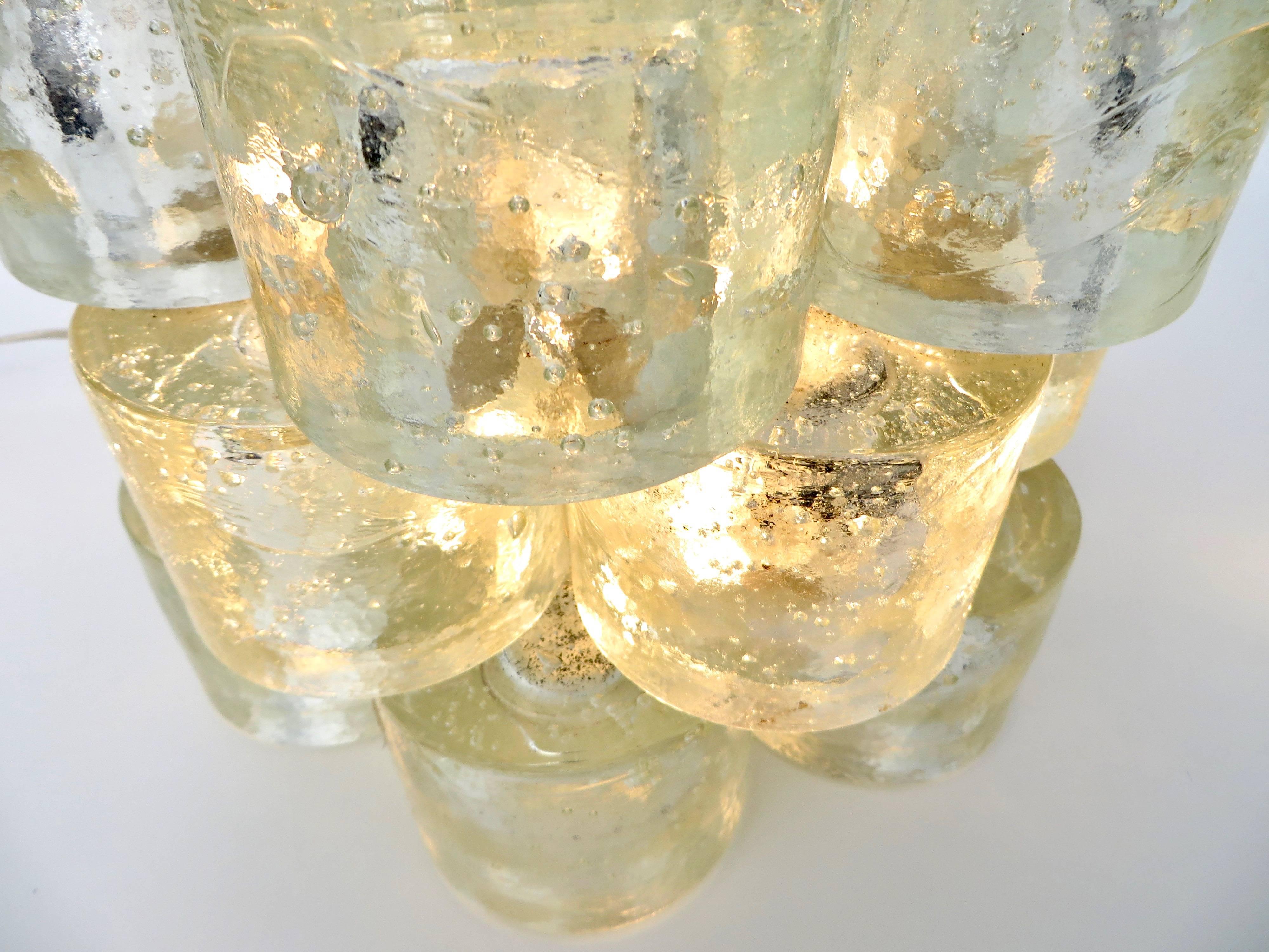 Poliarte Italian Sculptural Murano Glass Table Lamp  8