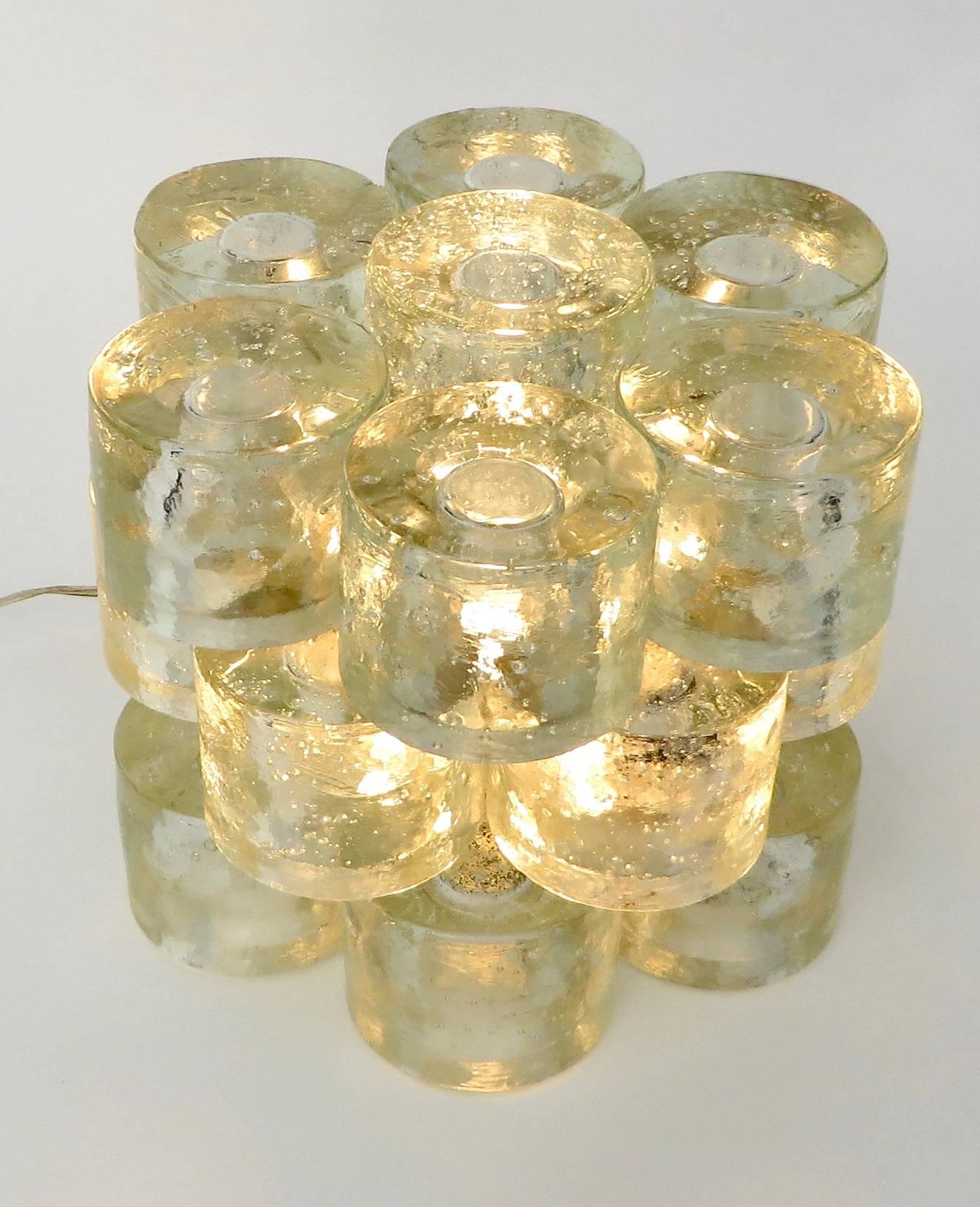 Poliarte Italian Sculptural Murano Glass Table Lamp  10