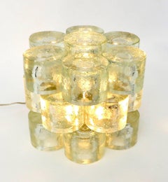 Poliarte Italian Sculptural Murano Glass Table Lamp