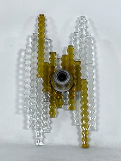 Large Single Wall Lamp in Murano Glass, Italy 1970s