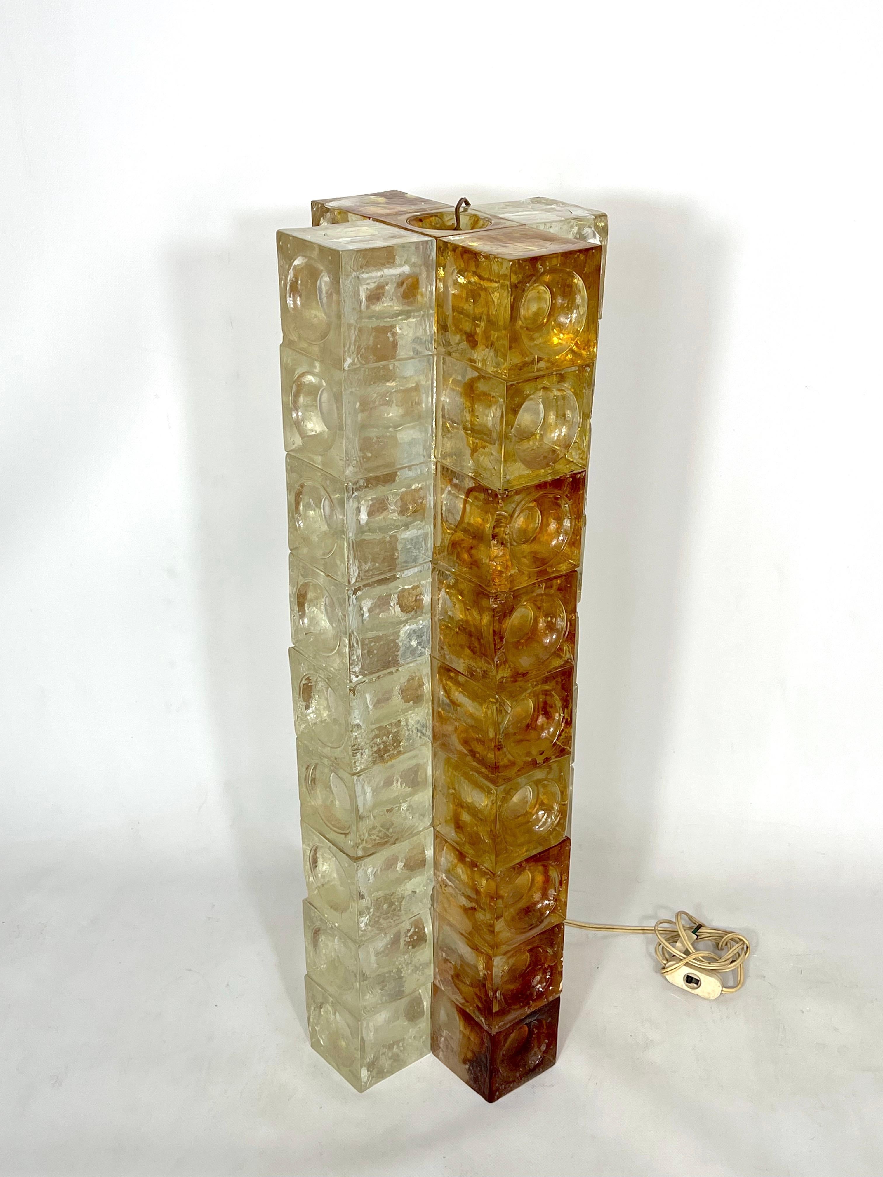 Poliarte, Rare Mid-Century Labeled murano glass floor lamp from 70s 4